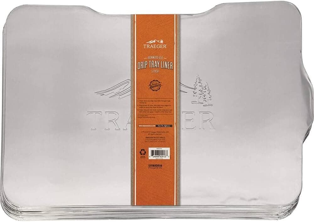 Traeger Grills BAC506 Ironwood 650 Drip Tray Liner Grill Accessory 5-Pack
