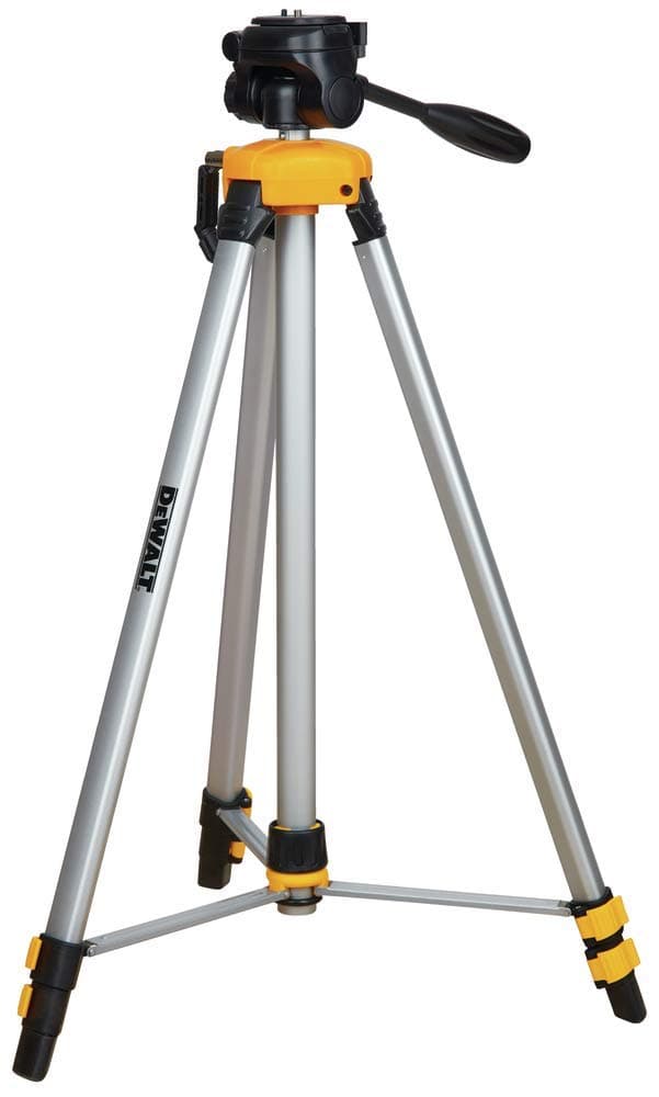 DEWALT Laser Level Tripod, ¼ x 20 Thread Mount, Collapsible Legs, Non-Skid Feet, Carrying Pouch Included (DW0881T) New titling-head tripod