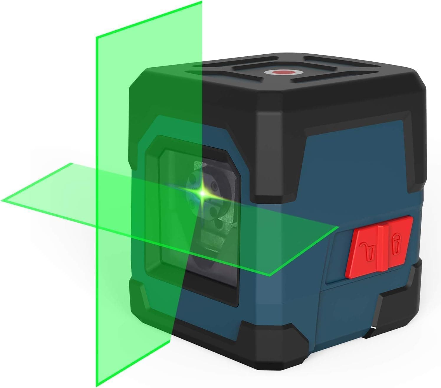 Laser Level, RockSeed Cross Line Laser with Self-Leveling, Vertical and Horizontal Line, Rotatable 360 Degree, Carrying Pouch, Battery Included(Green) Green Laser
