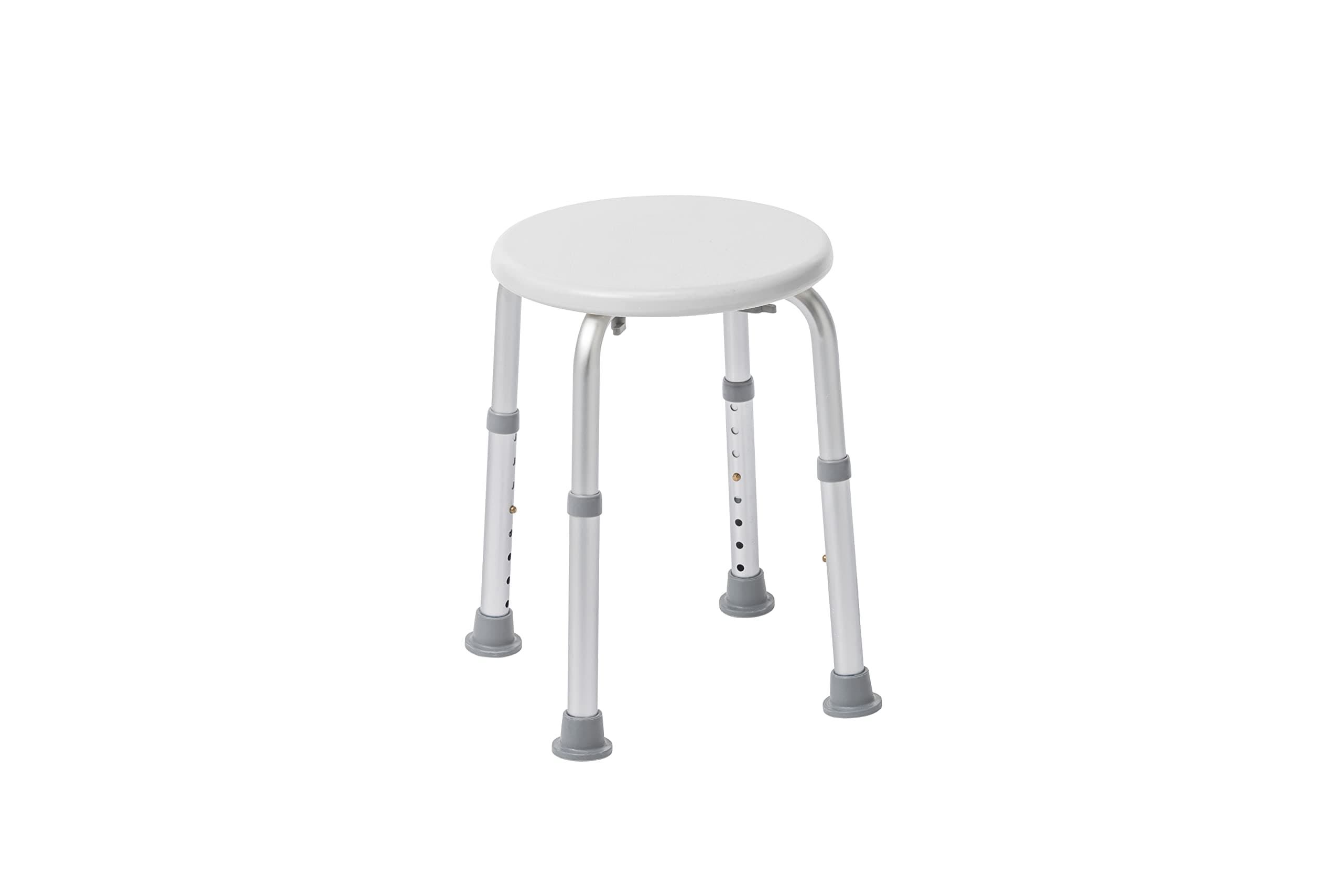 Drive Medical Shower Stool, Adjustable Height, 300 lb Weight Capacity, White
