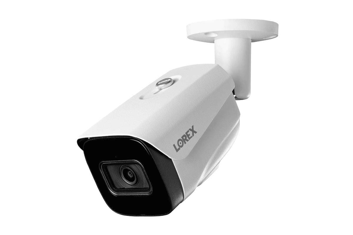 Lorex LNB9252B 4K (8MP) Nocturnal 3 Smart IP Black Security Bullet Camera with Listen-in Audio and Real-Time 30FPS Recording, Color Night Vision, Camera Only (M. Refurbished) 1 Count (Pack of 1) White