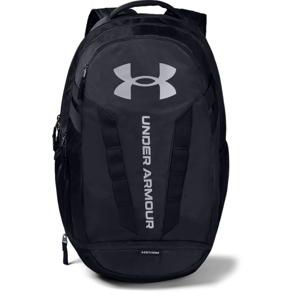 Under Armour Unisex Hustle 5.0 Backpack One Size Black (001)/Silver