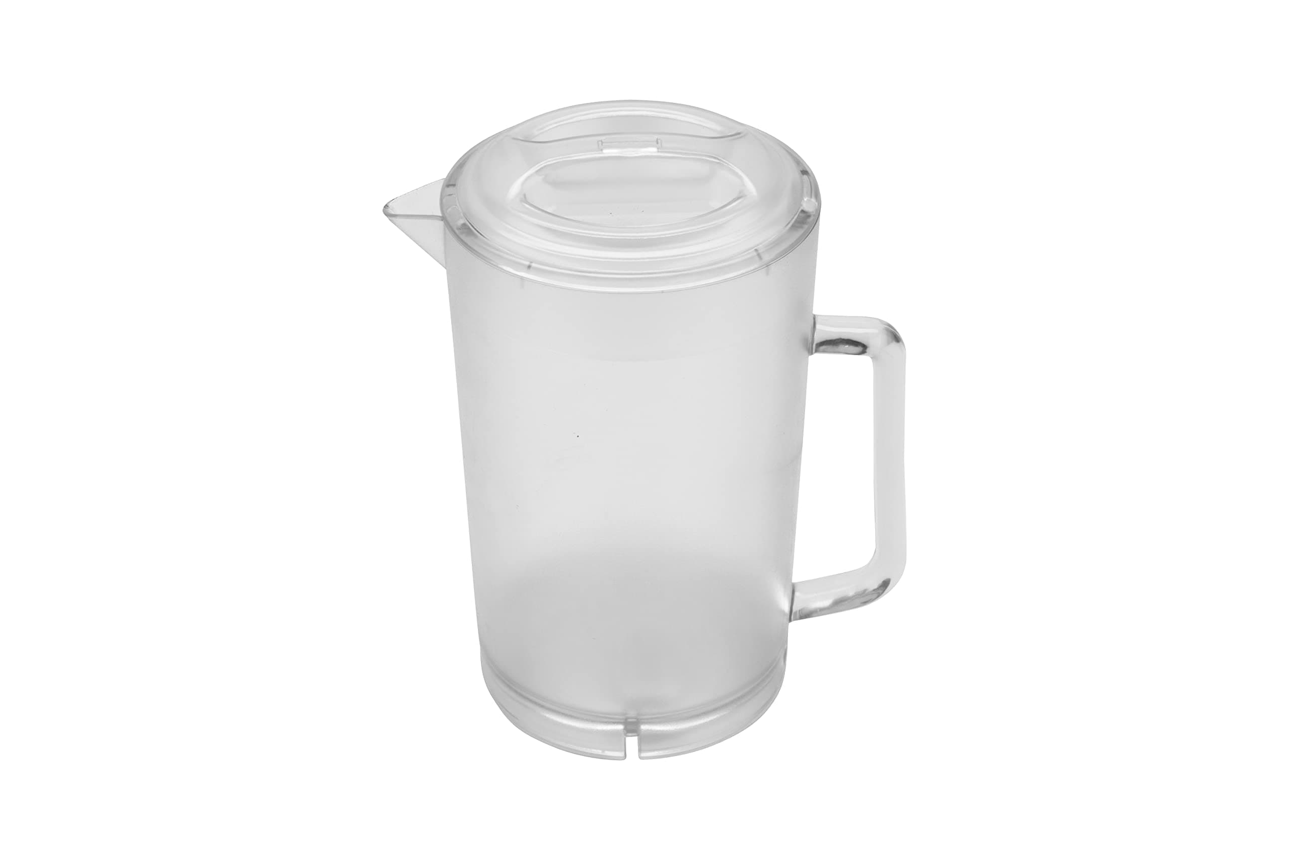 G.E.T. P-3064-1-CL-EC Heavy-Duty Shatterproof Plastic 2 Quart Pitcher with Lid, BPA Free (64 Ounce), Clear Clear 64 Ounces 1 Pack
