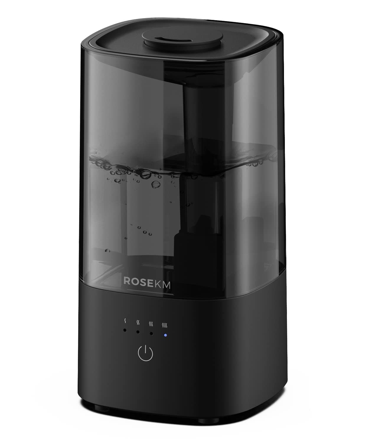 Humidifiers for Bedroom, 2.0L Cool Mist Humidifier for Home Plant and Baby Nursery, Quiet Ultrasonic Humidifier with 360° Nozzle, Auto Shut-Off, Filterless, Black 2.0L Standard Humidifier