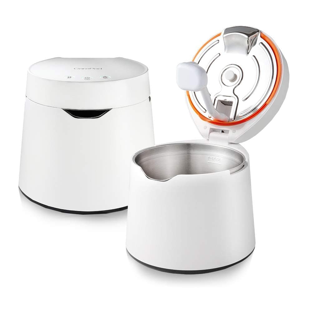 Carepod One Stainless Steel Humidifier for Large Room, Quiet & Safe for Baby, Only 3 Washable Parts & Easy to Clean, Ultrasonic Cool Mist Humidifiers for Bedroom, Filter-Free, Lasts 30Hrs (1Gal/4L)