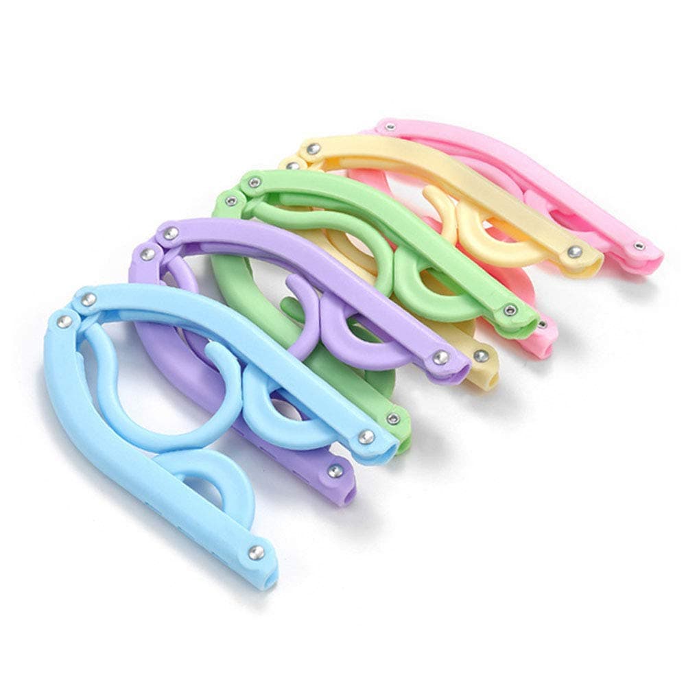 10 Pcs Travel Hangers Cruise Ship Essentials Accessories Portable Folding Clothes Hanger Foldable Drying Rack