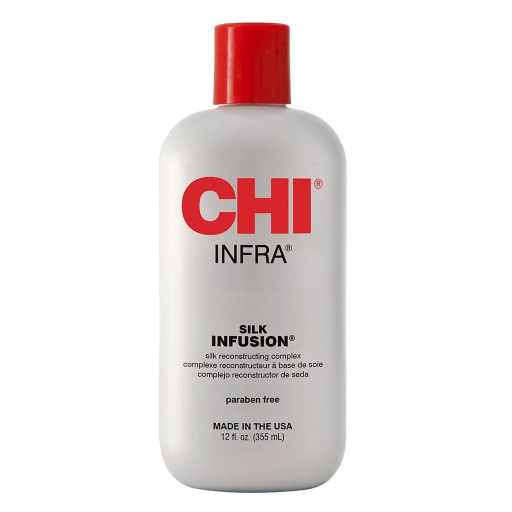 CHI Infra Silk Infusion, Leave-In Reconstructing Treatment To Strengthen & Protect All Hair Types, Alcohol-Free, 12 Oz 12 Fl Oz (Pack of 1)