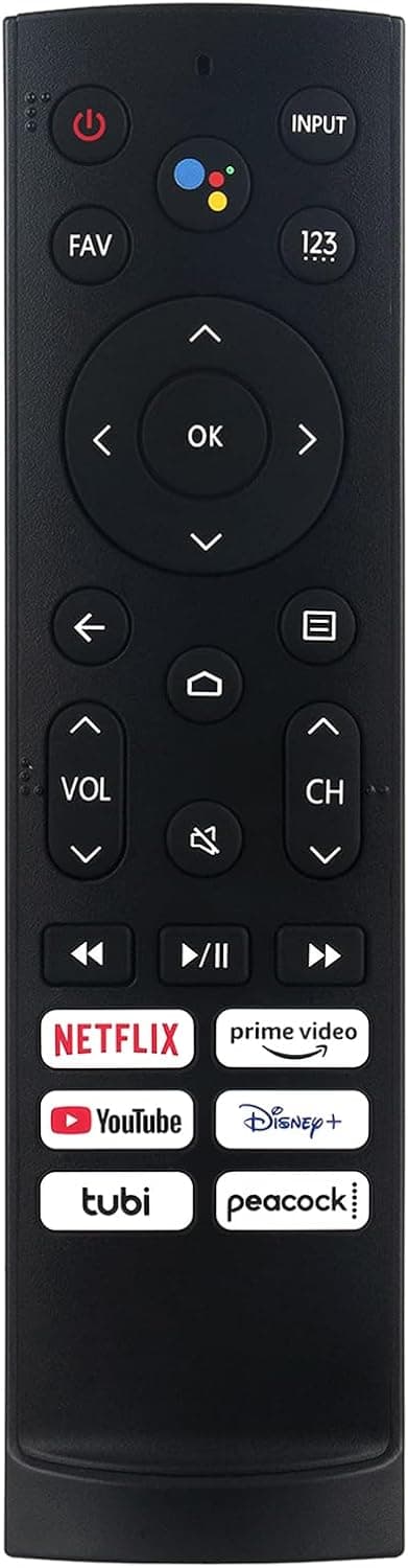 ERF3A90 Replaced Voice Remote fit for Hisense Android Smart TV 75U9DG 55U8G 65U8G 55U7G 65U7G 75U7G 55U78G 65U78G 75U78G 75A76K 55A76K