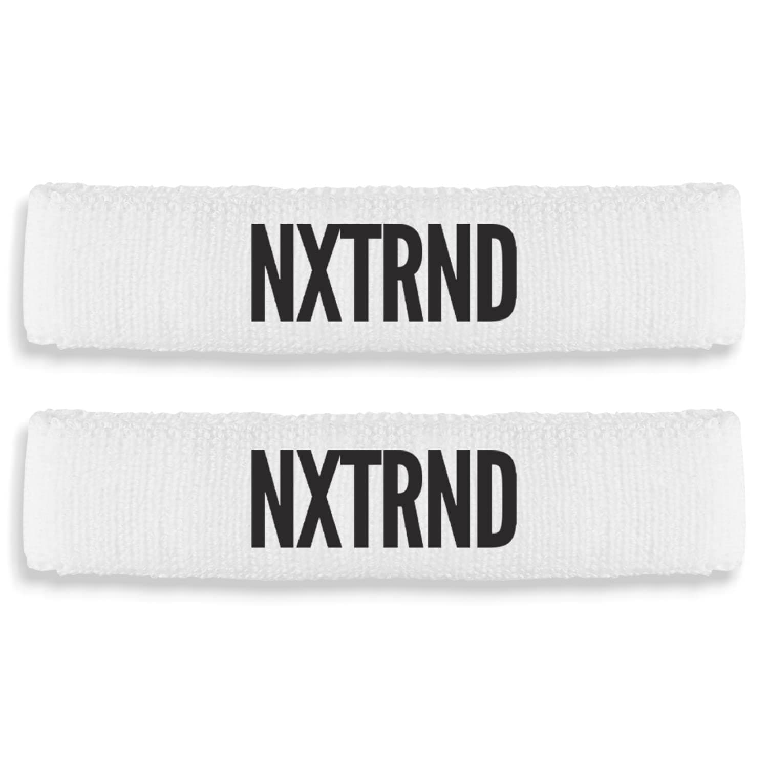 1 Pair Nxtrnd Bicep Bands, Sweat-Absorbent Arm Sweatbands, Football Accessory White