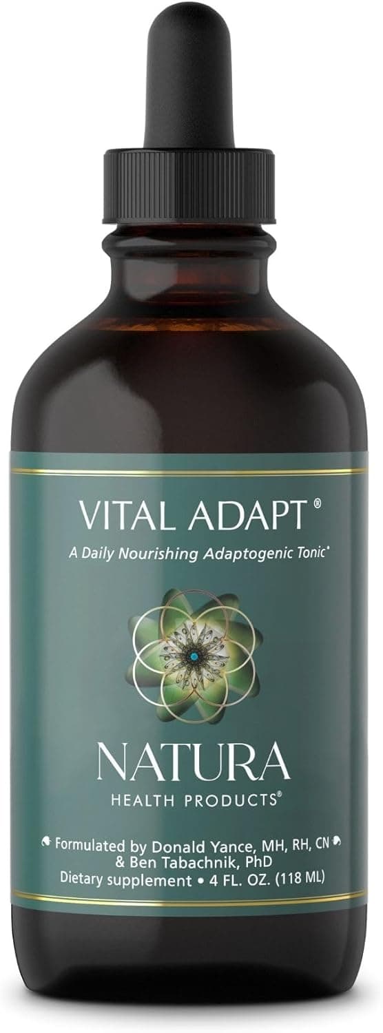 Natura Health Products Vital Adapt Supplement - Daily Nourishing Adaptogenic Tonic for Endocrine Function Support - Featuring Rhodiola, Ashwagandha, Cordyceps, Reishi (4 Fluid oz) 4 Fl Oz (Pack of 1)
