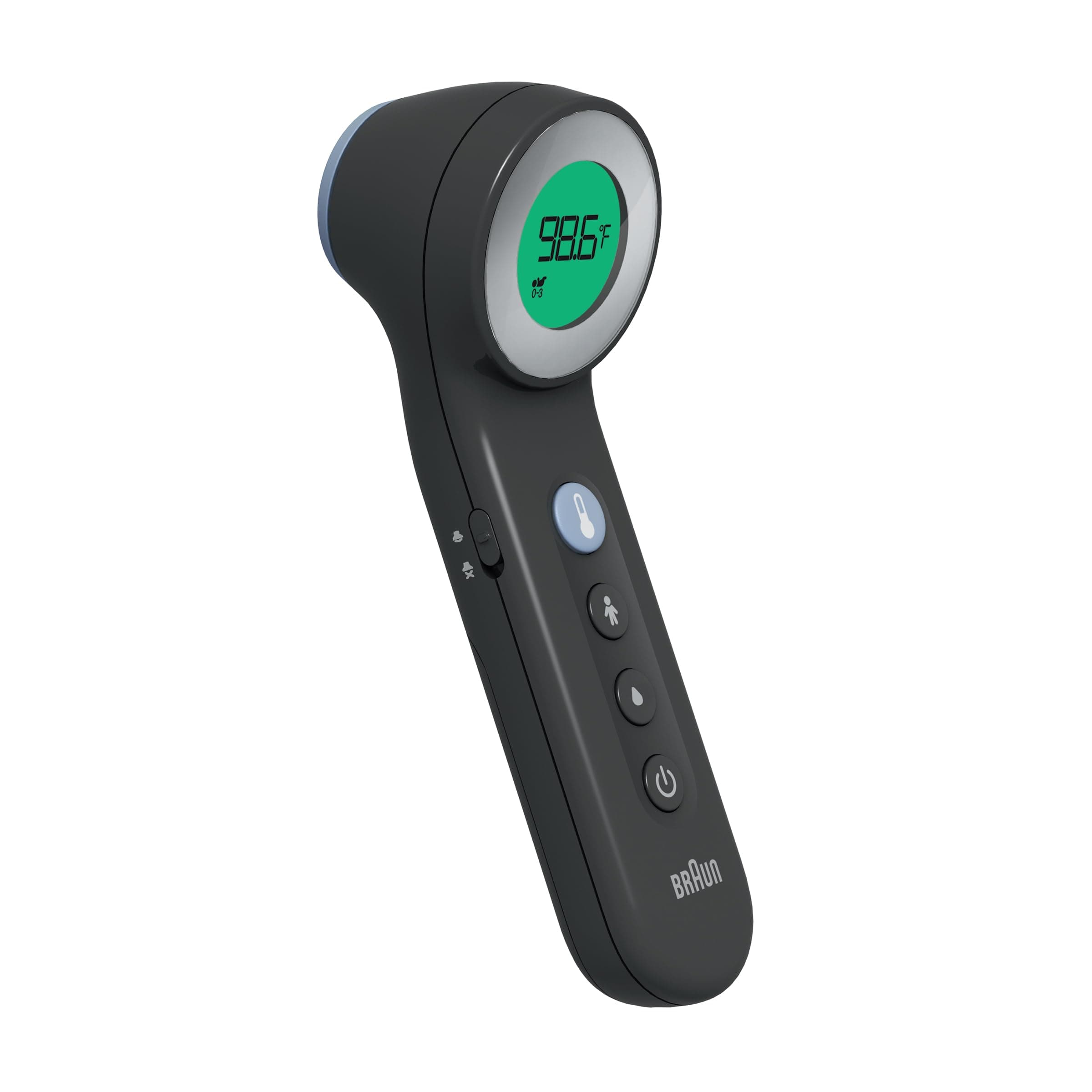 Braun Sensian 7 Forehead 3-in-1 Non-Contact Thermometer, Age Precision Technology, Color-Coded Digital Display, Baby and Child Friendly, No.1 Brand Recommended by Pediatricians 1 Count (Pack of 1) No Touch 3-in-1
