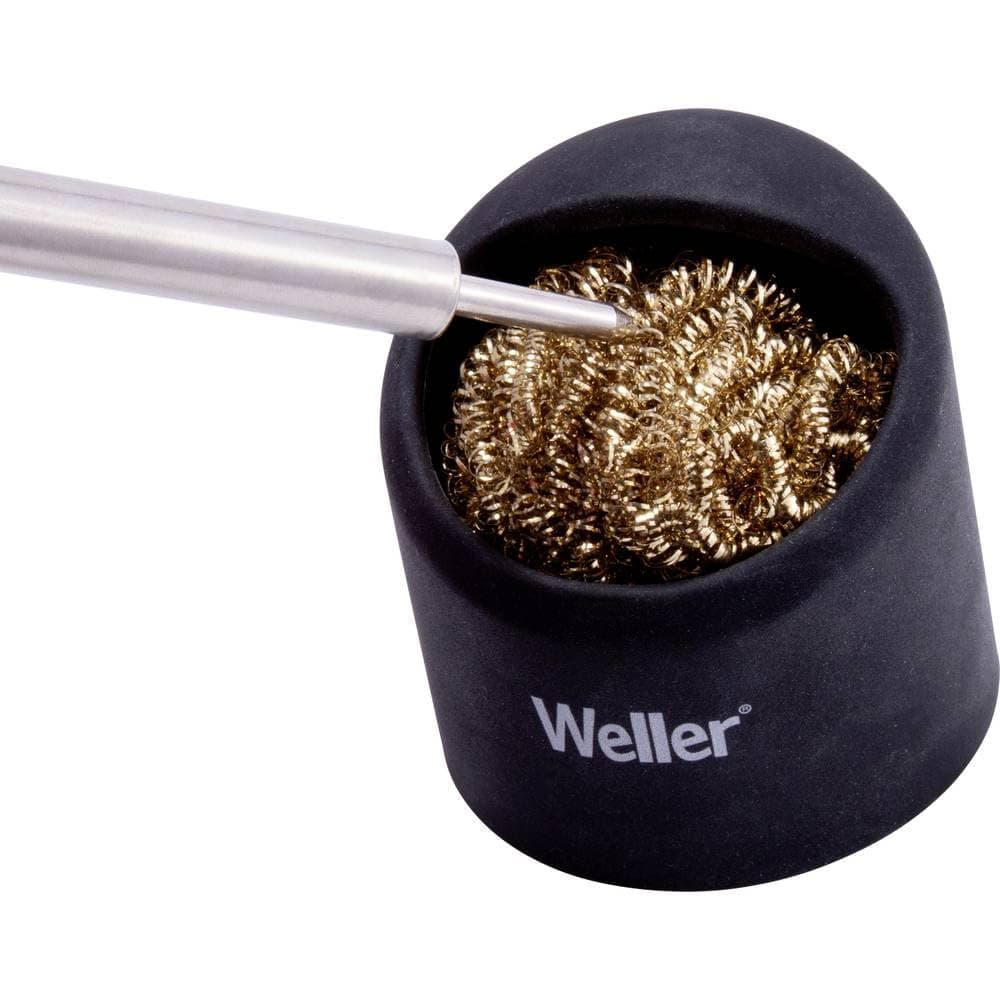 Weller Soldering Brass Sponge Tip Cleaner with Silicone Holder | WLACCBSH-02 Tip Cleaner No Size