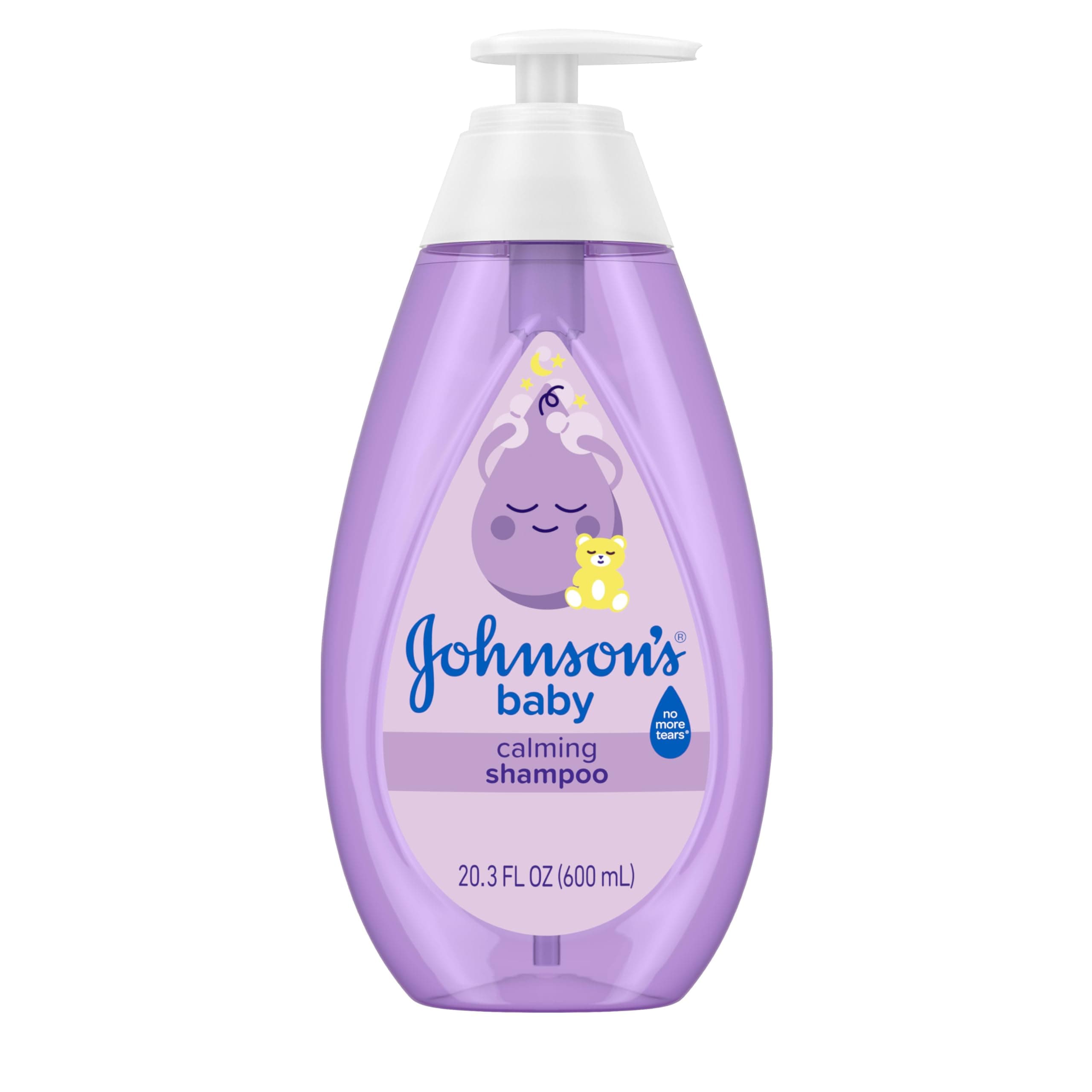 Johnson's Baby Calming Shampoo with Soothing NaturalCalm Aromas, Gentle, Hair Wash, Baby Essentials, Hypoallergenic, No Added Parabens and Sulfates, Baby Essentials, 20.3 fl. oz 20.3 Fl Oz (Pack of 1)