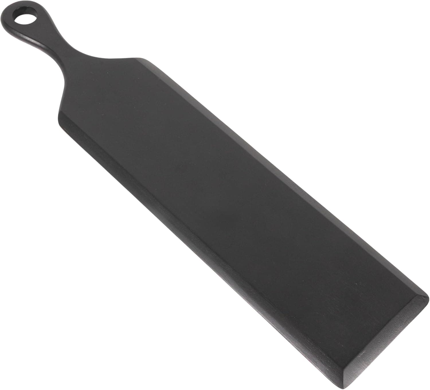 Bloomingville Acacia Wood Cheese and Cutting Board with Round Opening on Handle, Black 23.8"L x 5.5"W