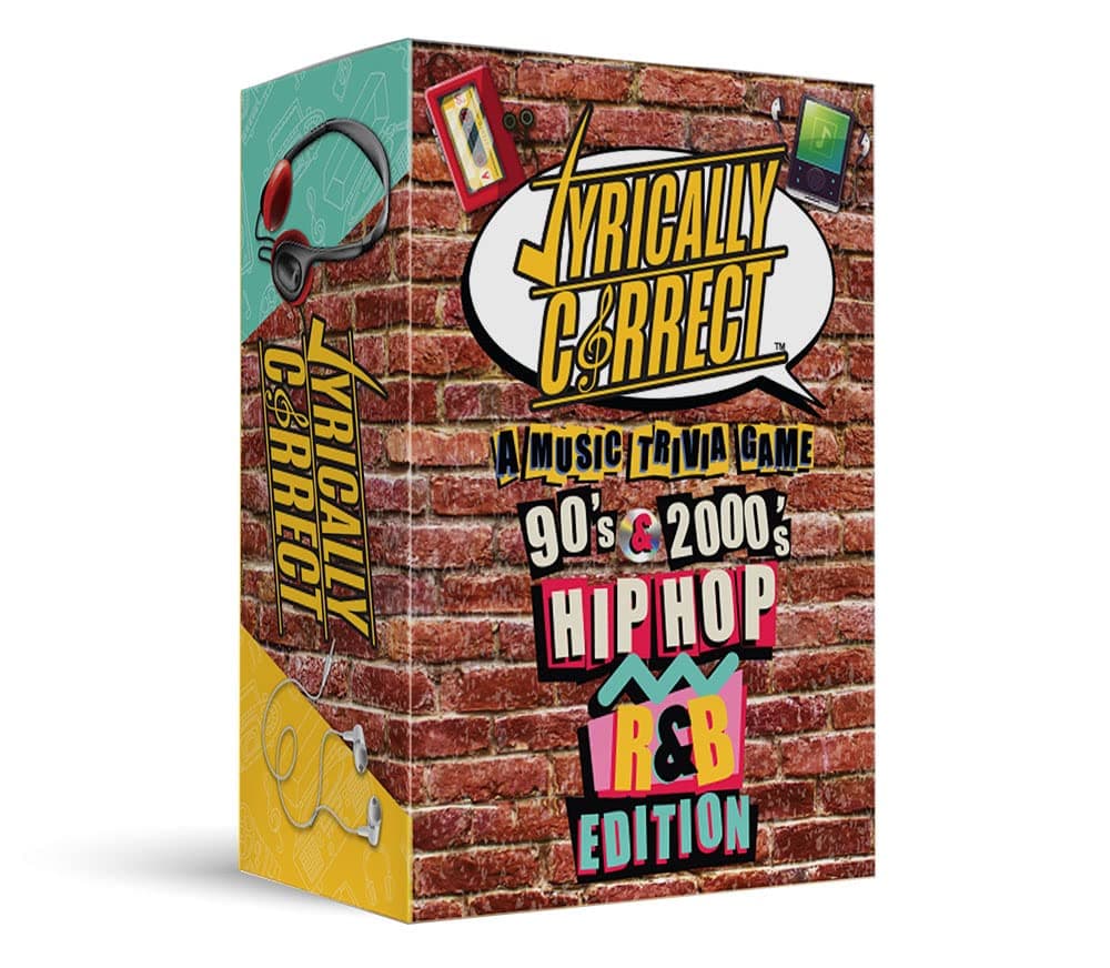 Lyrically Correct '90s & 2000s Music Trivia Card Game - Hip Hop and R&B Edition - Finish The Lyrics Challenge, Fun for Adults, Party or Family Night 90's and 00's Hip Hop and R&B