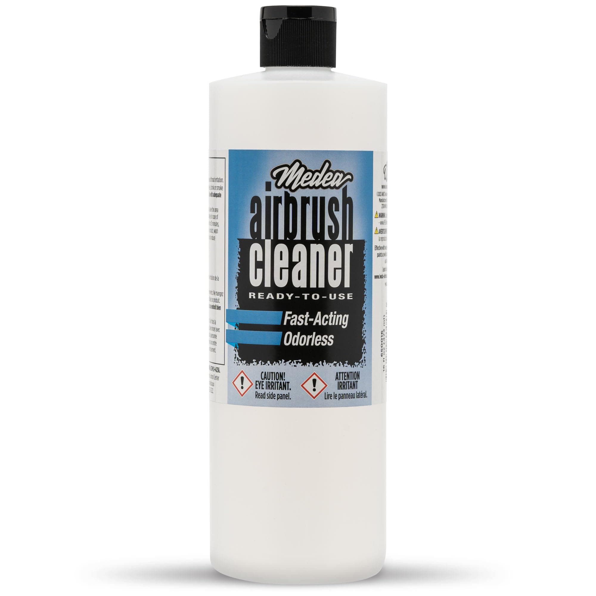 Medea Airbrush Cleaner 16 oz – Ready-to-Use Solution for Airbrushes, Paint Brushes & Artist Tools – For Acrylic, Oil & Water-Based Paints, Inks, Dyes, Watercolors and Gouache. Deep Cleans & Flushes 16 Fl Oz (Pack of 1)