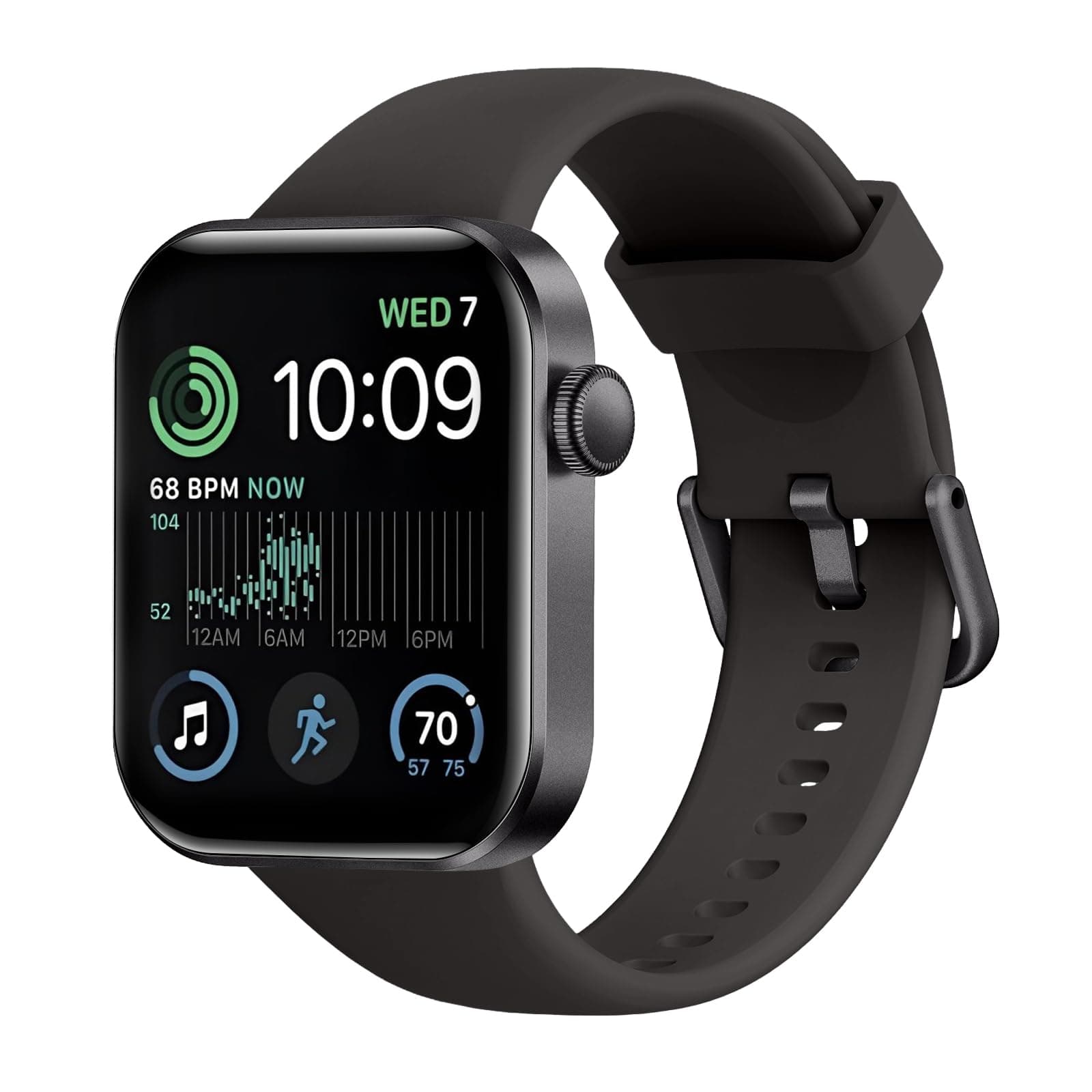 Smart Watch for Women Men Answer/Make Call,1.85" HD Screen Fitness Tracker with Step Counter,140+ Sport Modes Smartwatch with Heart Rate Sleep Monitor,IP68 Waterproof Activity Tracker for Android iOS Black