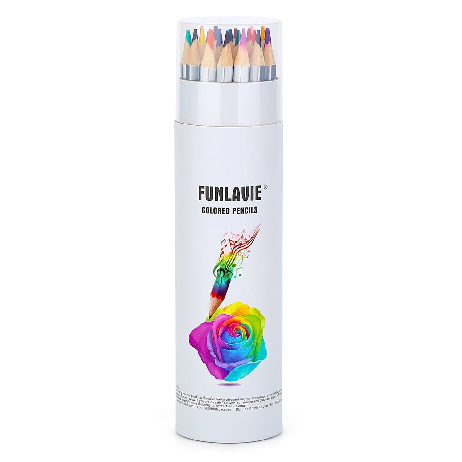 24 Colored Pencils for Adult Coloring Books, Premium Soft Core Coloring Pencil Set with Sharpener for Artists, Drawing and Sketching Pencils, Professional Art Supplies Set for Adults 24-Color Travel Pack