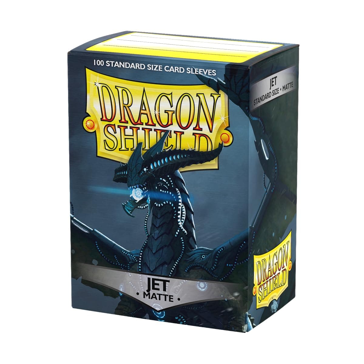 Dragon Shield | Standard Size Card Matte Sleeves | 100 CT - Smooth & Tough Premium TCG Sleeves | Compatible with Pokemon, Flesh & Blood, One Piece & Magic The Gathering | Jet Matte