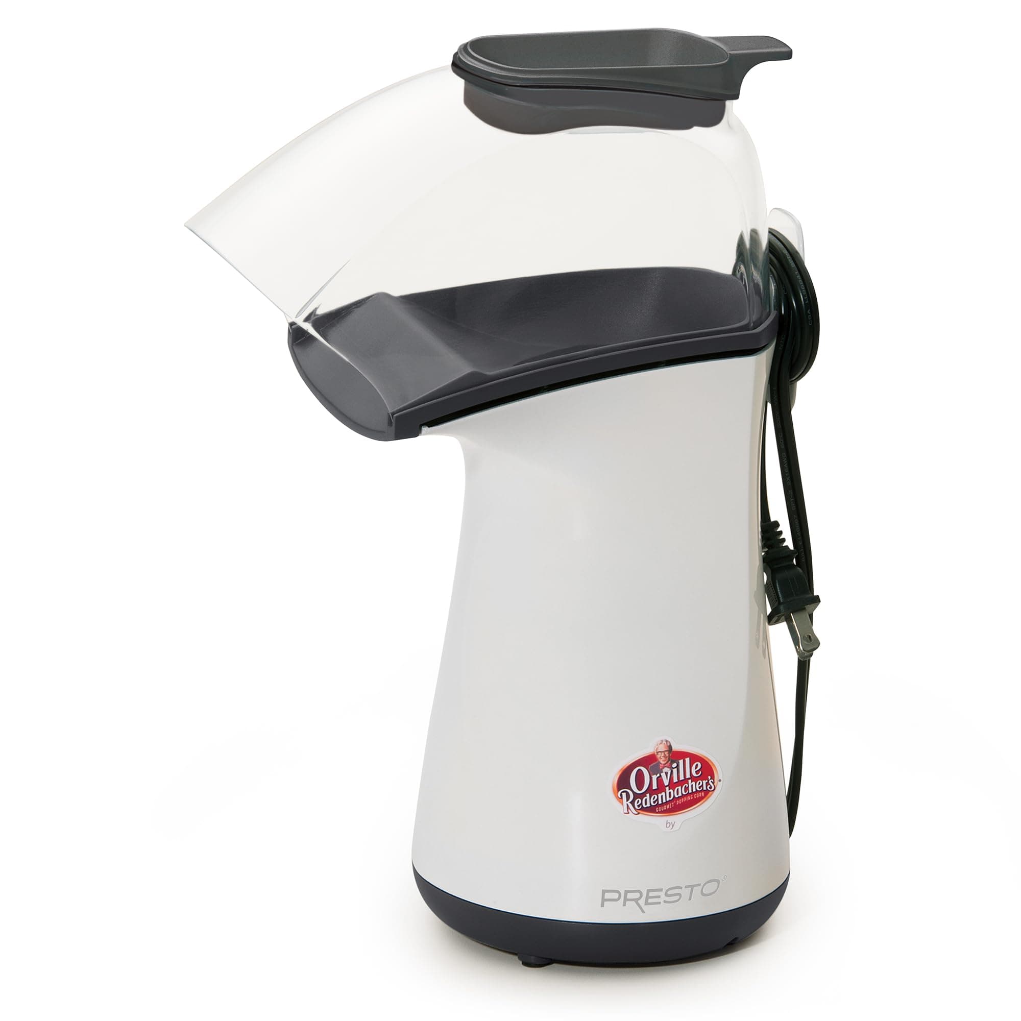 Presto 04821 Orville Redenbacher's Hot Air Popper, 1 Liters, White 18 Cups White