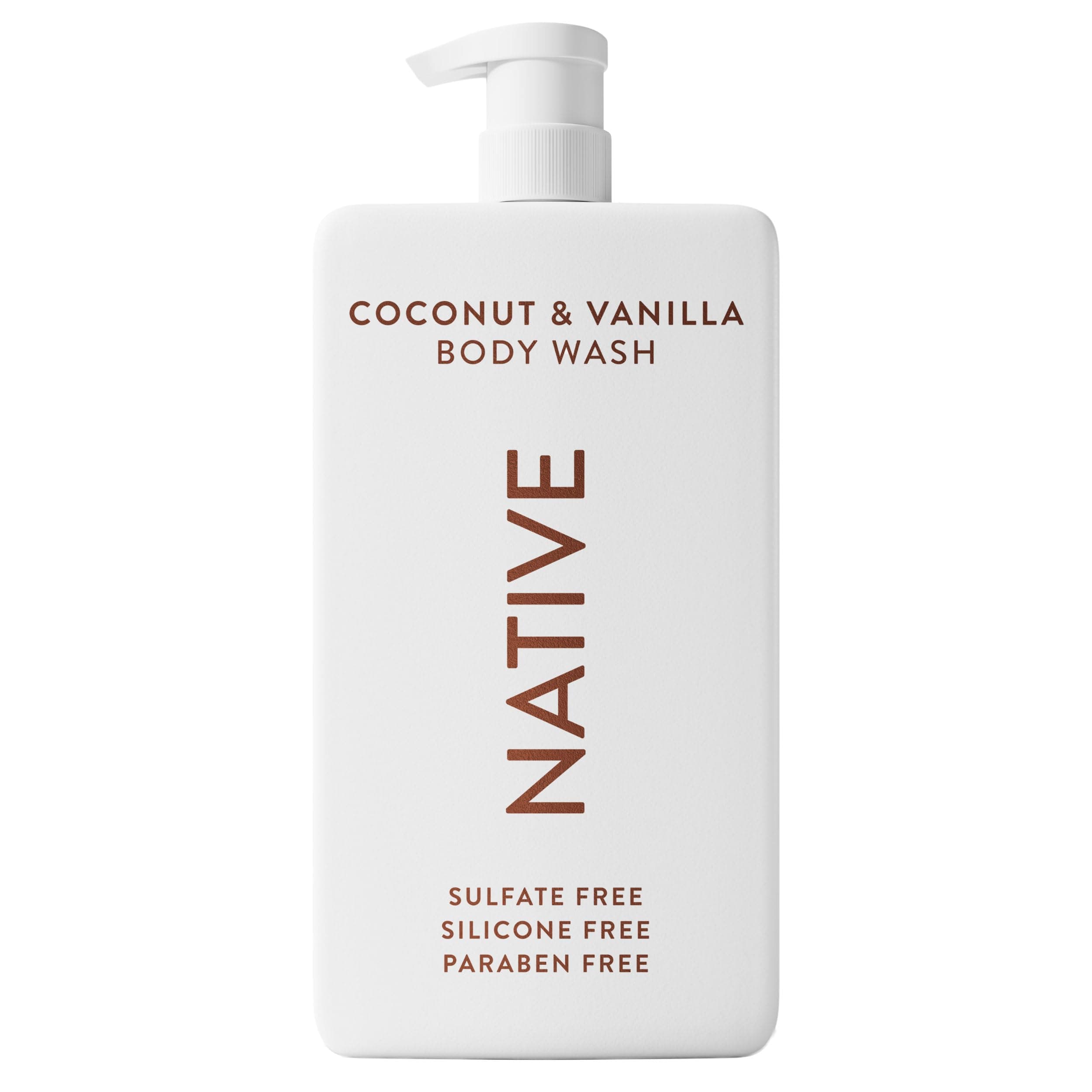 Native Sulfate Free Body Wash Contains Naturally Derived Ingredients | for Women & Men| Coconut & Vanilla, 36 oz Coconut & Vanilla 36 Fl Oz (Pack of 1)