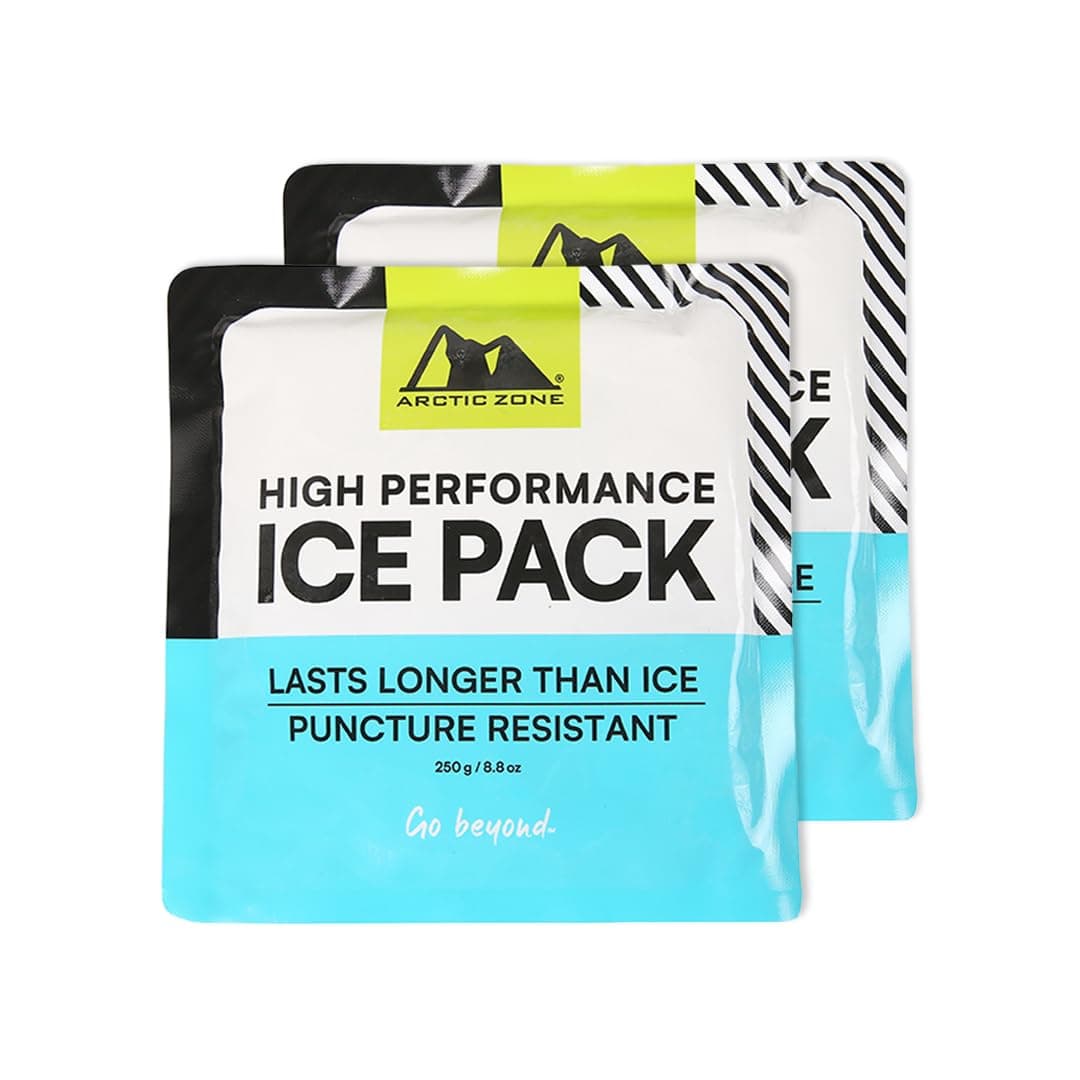 Titan Deep Freeze High Performance Ice Pack - (2 Pack) 250g - Long-Lasting, Puncture Resistant Cold Pack Small - 250 Grams