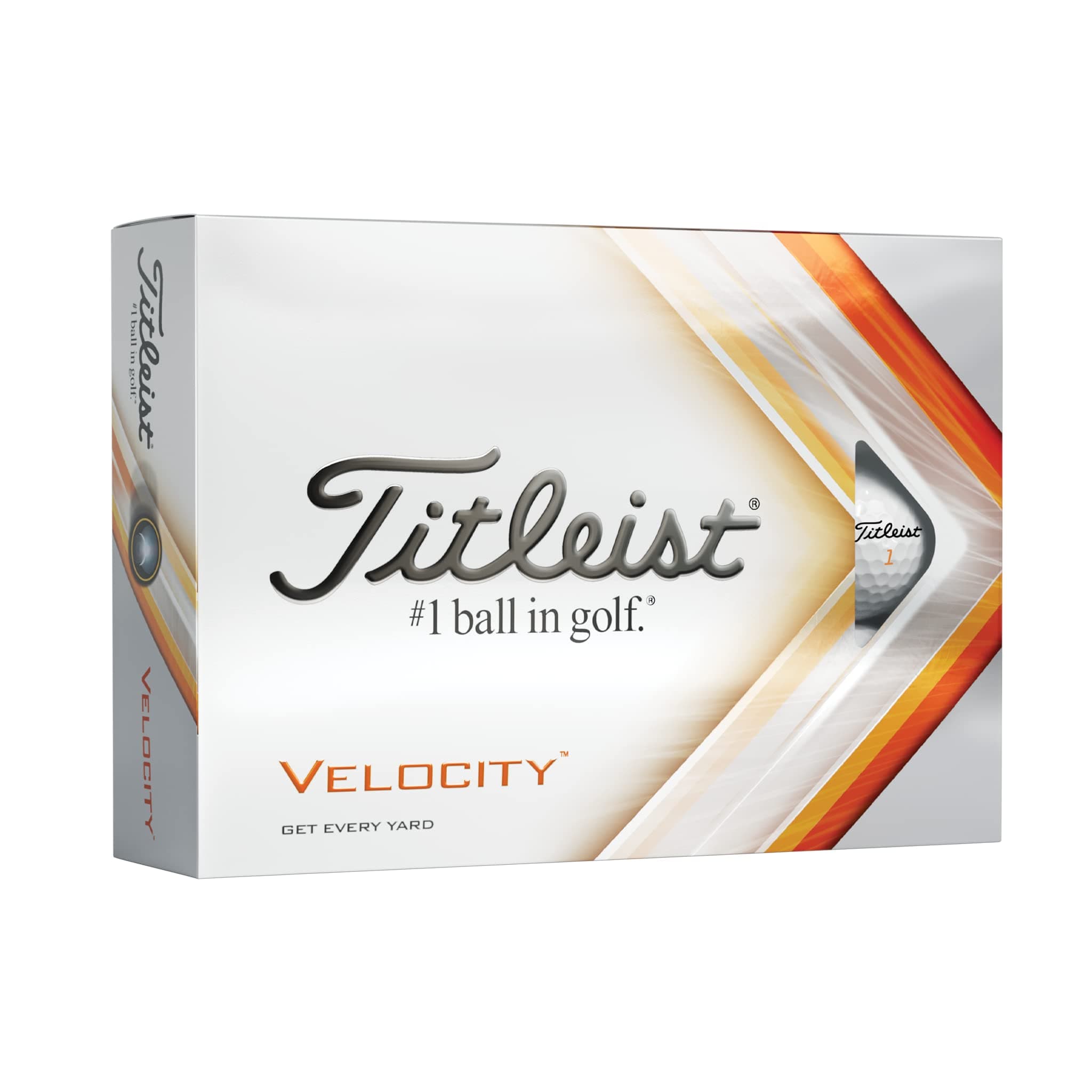 Titleist Velocity Golf Balls White 12 Count (Pack of 1) Prior Generation Velocity