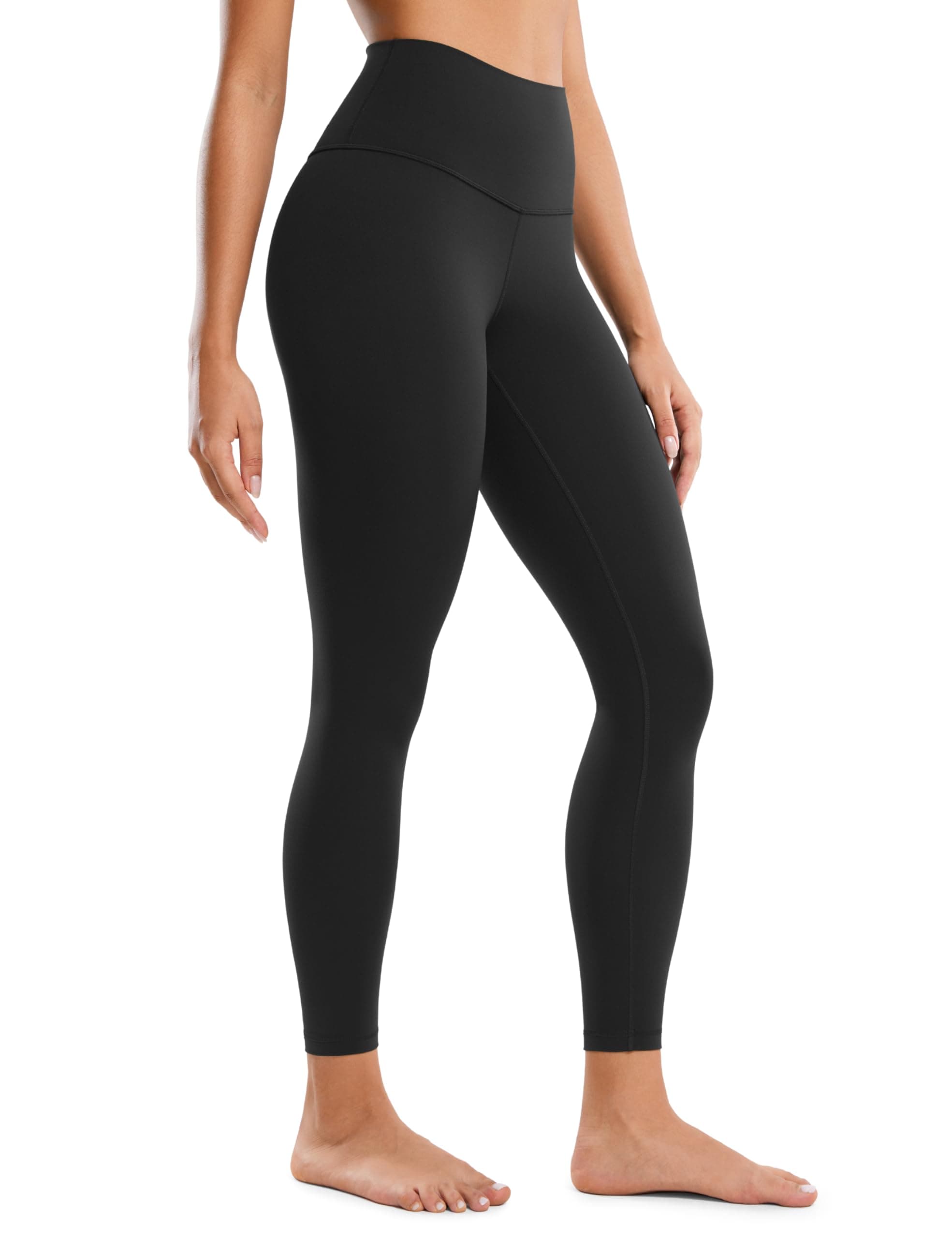 CRZ YOGA Butterluxe High Waisted Lounge Legging 25" - Buttery Soft Workout Yoga Pants for Women Medium Black