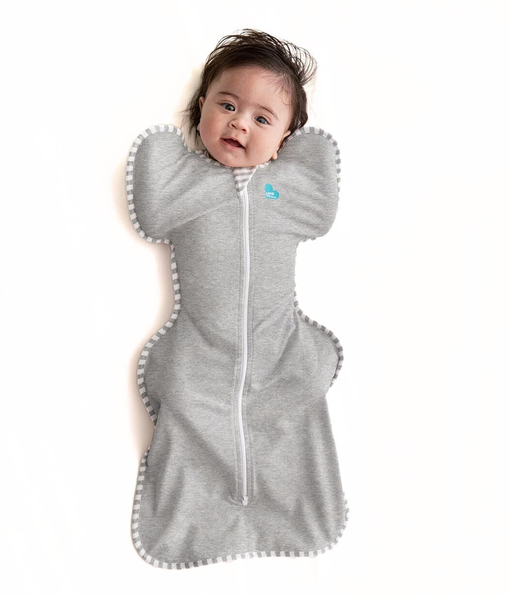 Love to Dream Swaddle UP, Baby Sleep Sack, Self-Soothing Swaddles for Newborns, Improves Sleep, Snug Fit Helps Calm Startle Reflex, New Born Essentials for Baby, Small 8-13lbs, Gray Small (8-13 lbs) Gray