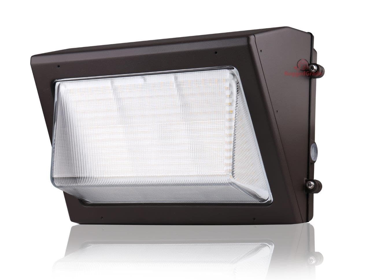 RuggedGrade 100W LED Wall Pack - Durado IV Series - 14,500 Lumens - 5000K Bright White - Semi Cut-Off - Outdoor LED Wall Light - DLC 5.1 Premium Bright White - 5000K 100W - LED Wall Pack - Durado IV Series