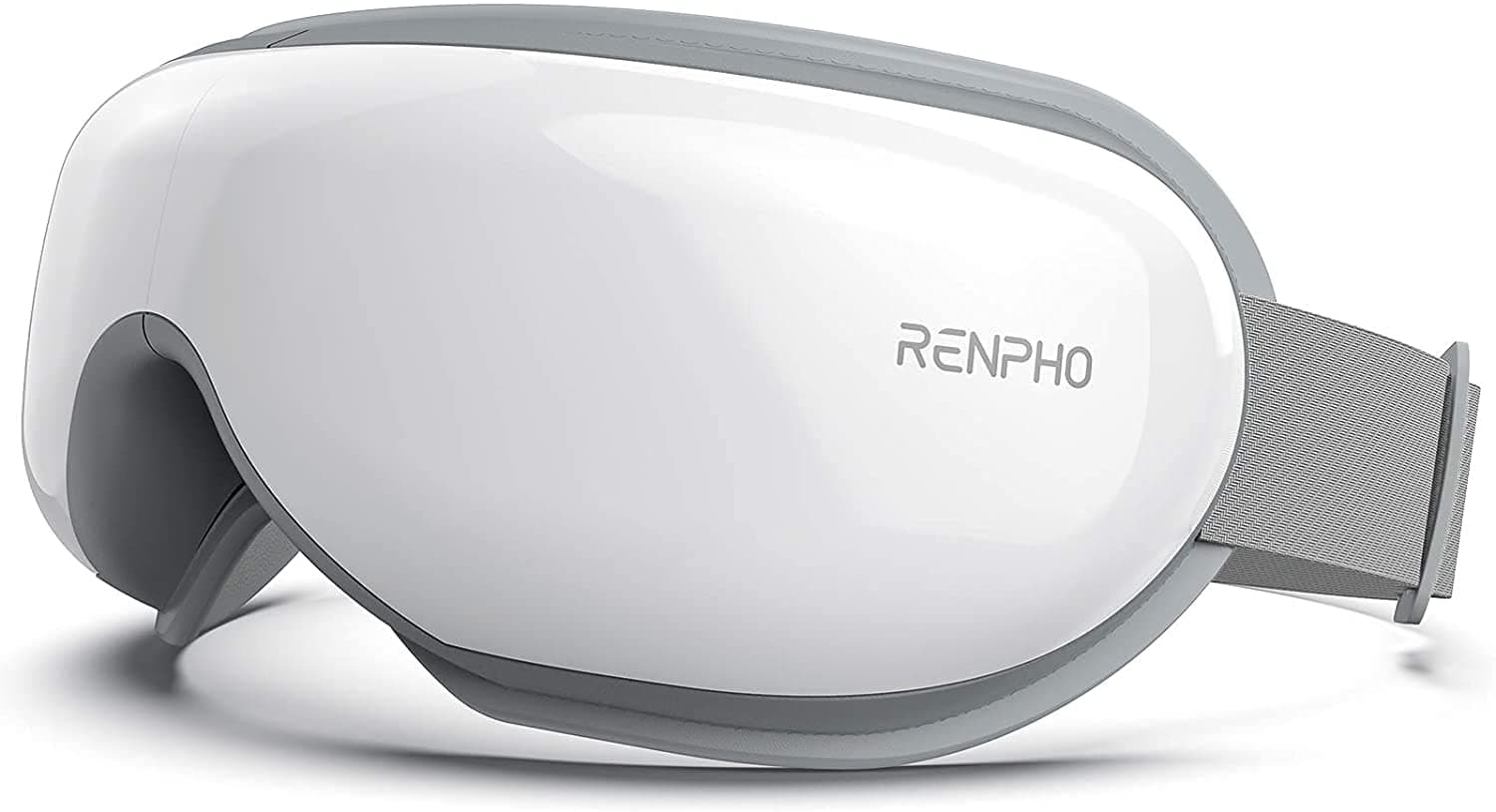 RENPHO Eyeris 1 Eye Massager with Heat, Christmas Birthday Gifts for Women Mom, FSA Eligible HSA Eye Mask for Migraine, Smart Sleep Mask for Dry Eyes Relax, Reduce Strain for Men Dad Her Him A-white