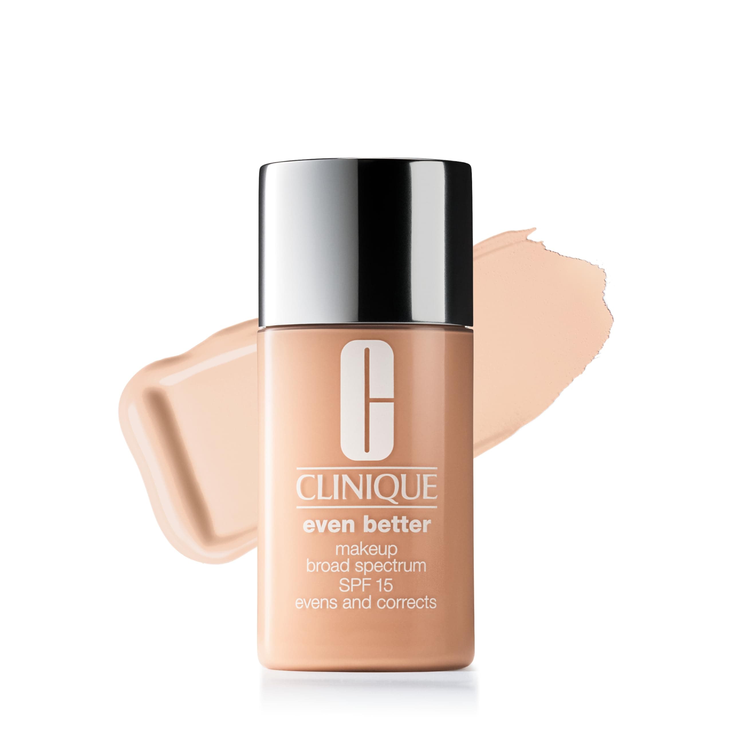 Clinique Even Better Makeup Liquid Foundation SPF 15 With Vitamin C For Dry + Oily Combination Skin Types | Medium Coverage + Natural Finish | Evens Skin Tone + Reduces Dark Spots AD Breeze CN 02 - very fair, cool-neutral undertones