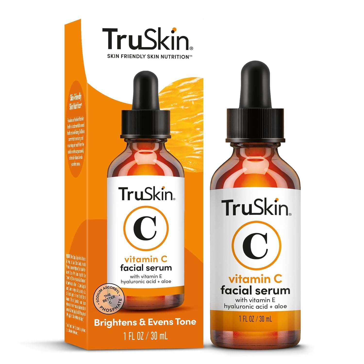 TruSkin Vitamin C Serum For Face – Anti Aging Face Serum with Vitamin C, Hyaluronic Acid, Vitamin E – Brightening Formula – Improve Appearance of Dark Spots, Tone, Fine Lines & Wrinkles, 1 Fl Oz 1 Fl Oz (Pack of 1)