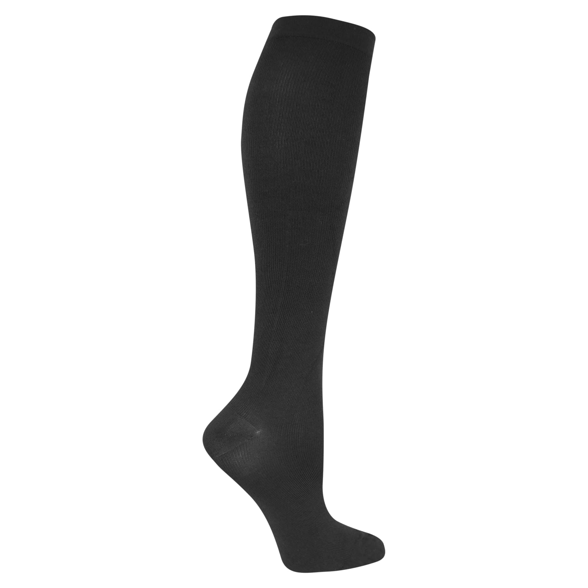 Dr. Scholl's womens Graduated Compression Knee High Socks - Comfort and Fatigue Relief - Mild 8-15 Mmhg 8-12 Black (1 Pair)