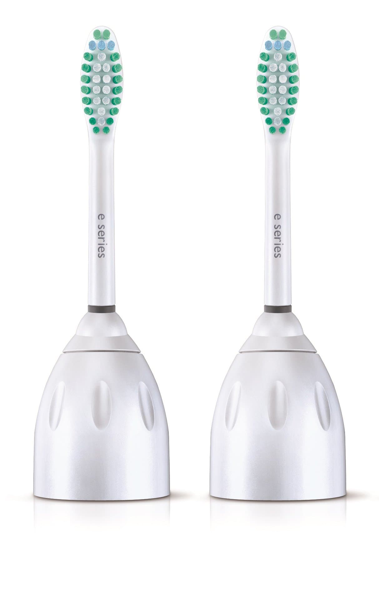 Philips Sonicare Genuine E-Series Replacement Toothbrush Heads, 2 Brush Heads, White, HX7022/66 2 Count (Pack of 1) White