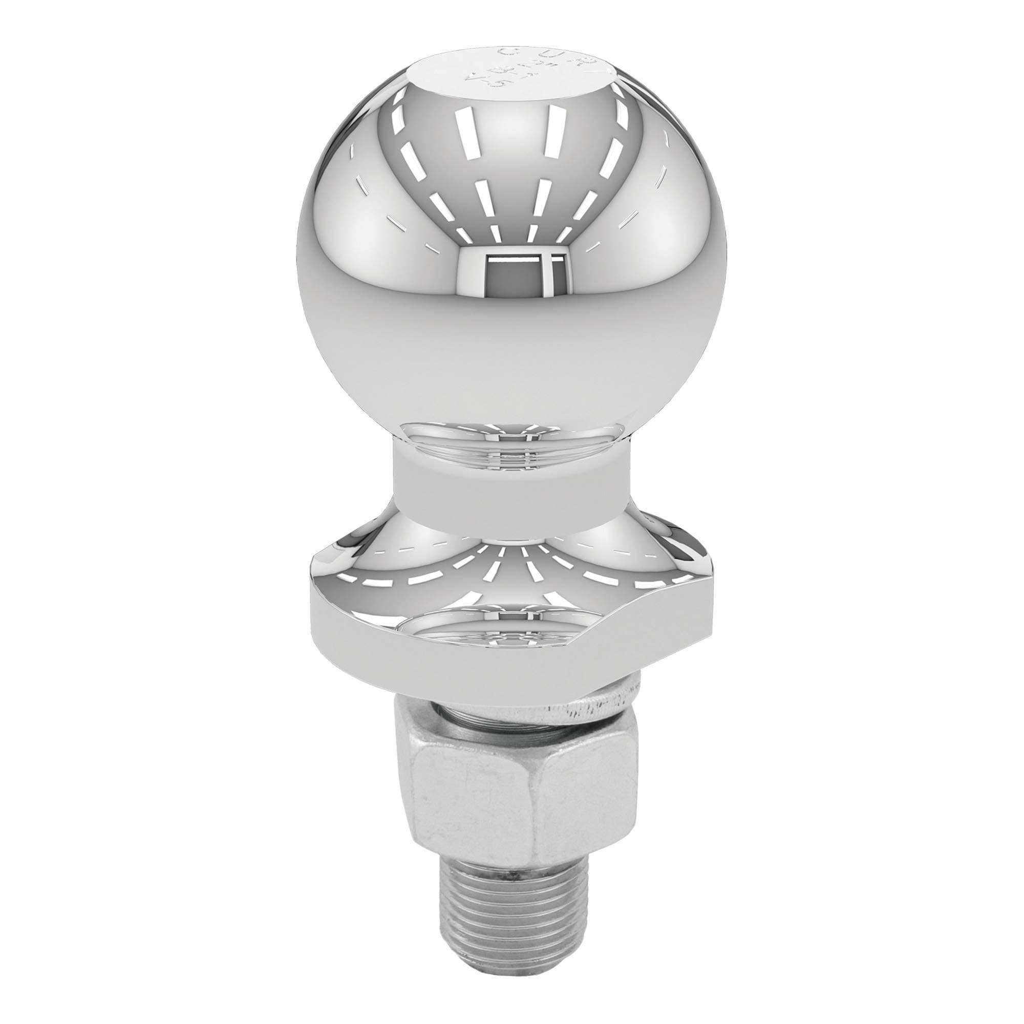 CURT 40003 Chrome Trailer Hitch Ball, 3,500 lbs, 2-Inch Diameter, 3/4 x 1-3/4-Inch Shank , Universal Fit 3,500 lbs.