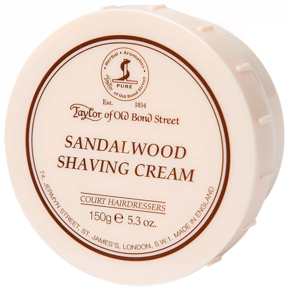 Taylor of Old Bond Street Sandalwood Shaving Cream Bowl, 5.3-Ounce Sandalwood 5.3 Ounce (Pack of 1)