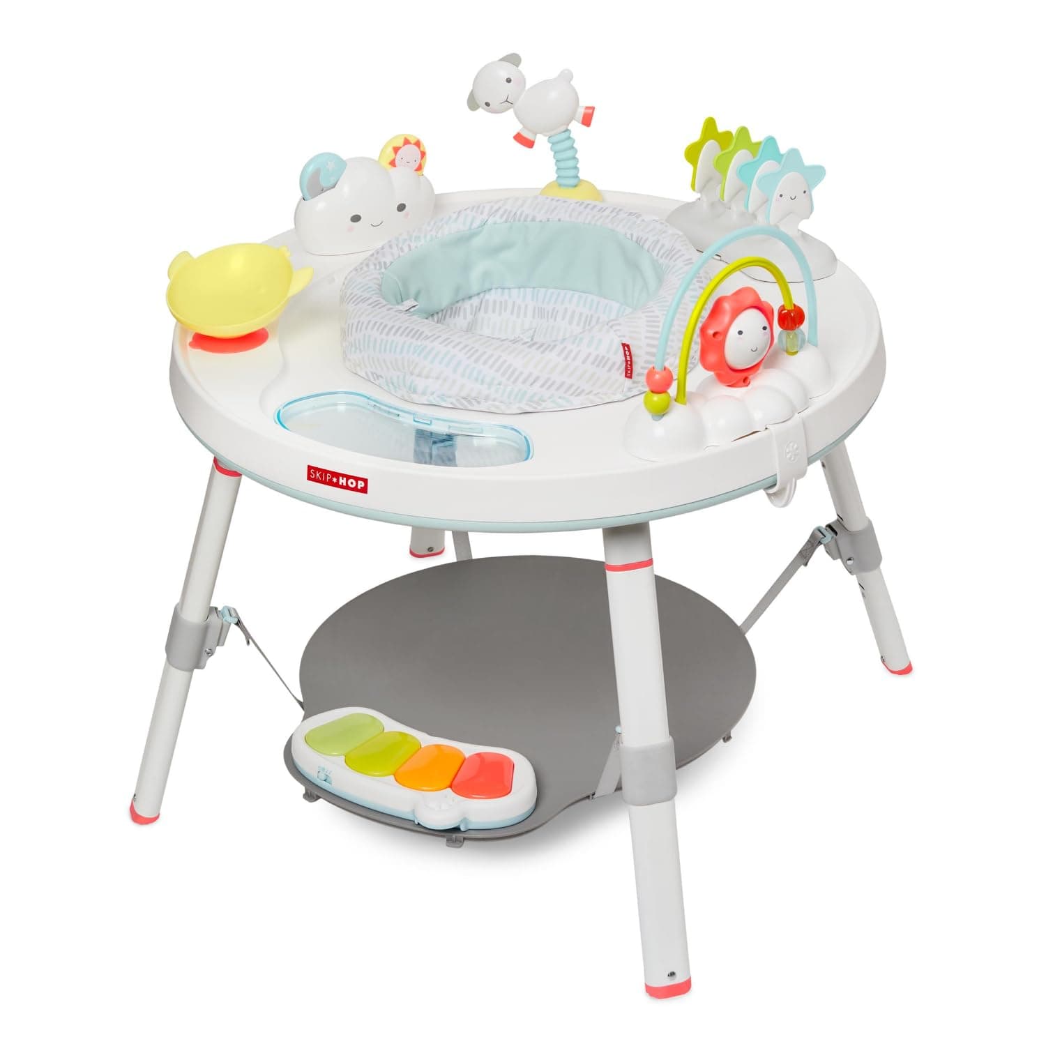 Skip Hop Baby Activity Center: Interactive Play Center with 3-Stage Grow-with-Me Functionality, 4mo+, Silver Lining Cloud Silver Lining Cloud Activity Center