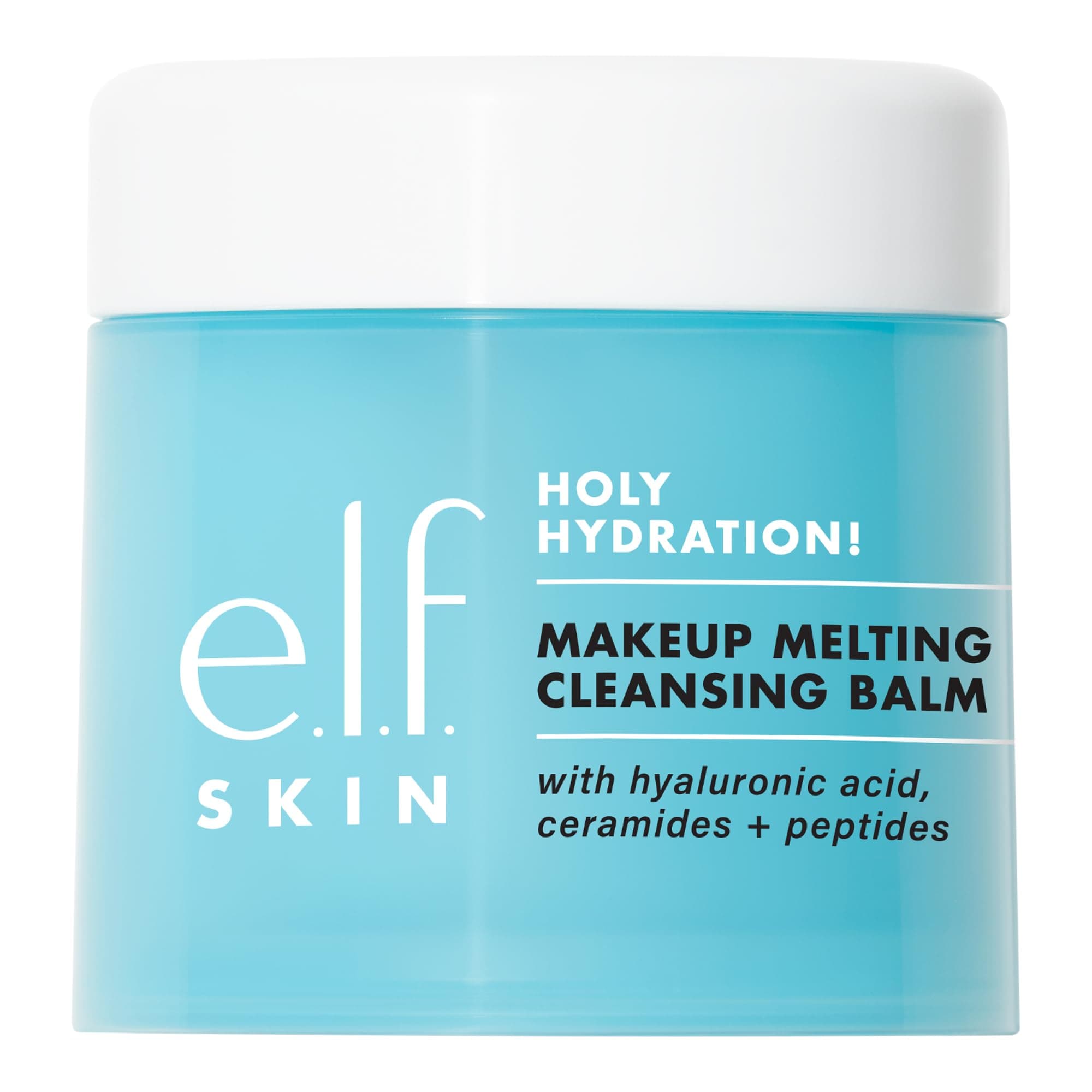 e.l.f. SKIN Holy Hydration! Makeup Melting Cleansing Balm, Face Cleanser & Makeup Remover, Infused with Hyaluronic Acid to Hydrate Skin Unscented 2 Ounce (Pack of 1)