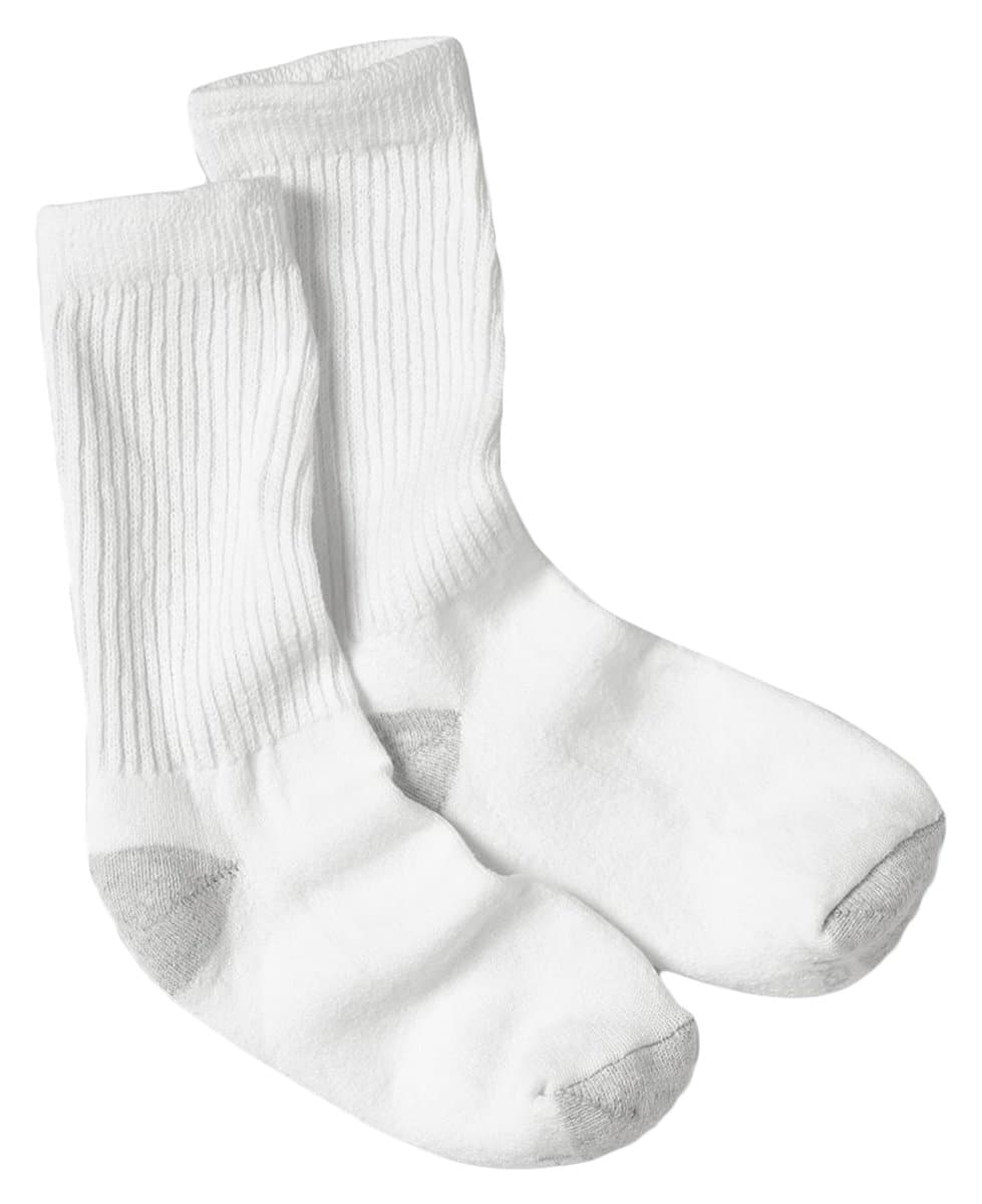 Hanes Women's Crew Socks, Cushioned Socks for Women, Moisture-Wicking, 10-Pack 5-9 White - 10 Pack