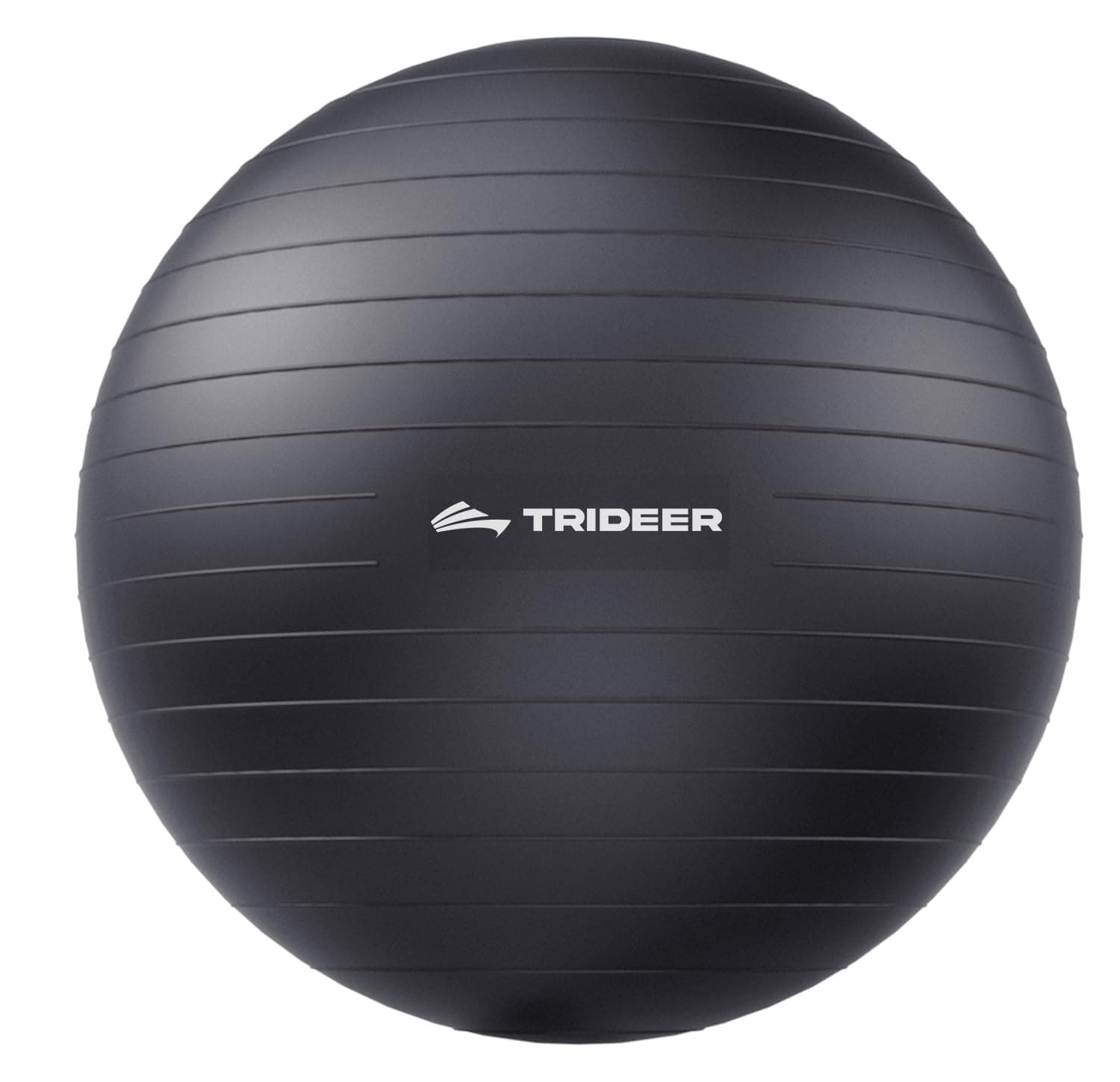 Trideer Extra Thick Yoga Ball Exercise Ball, 5 Sizes Gym Ball, Heavy Duty Ball Chair for Balance, Stability, Pregnancy, Quick Pump Included Black L(23-26ines/58-65cm)