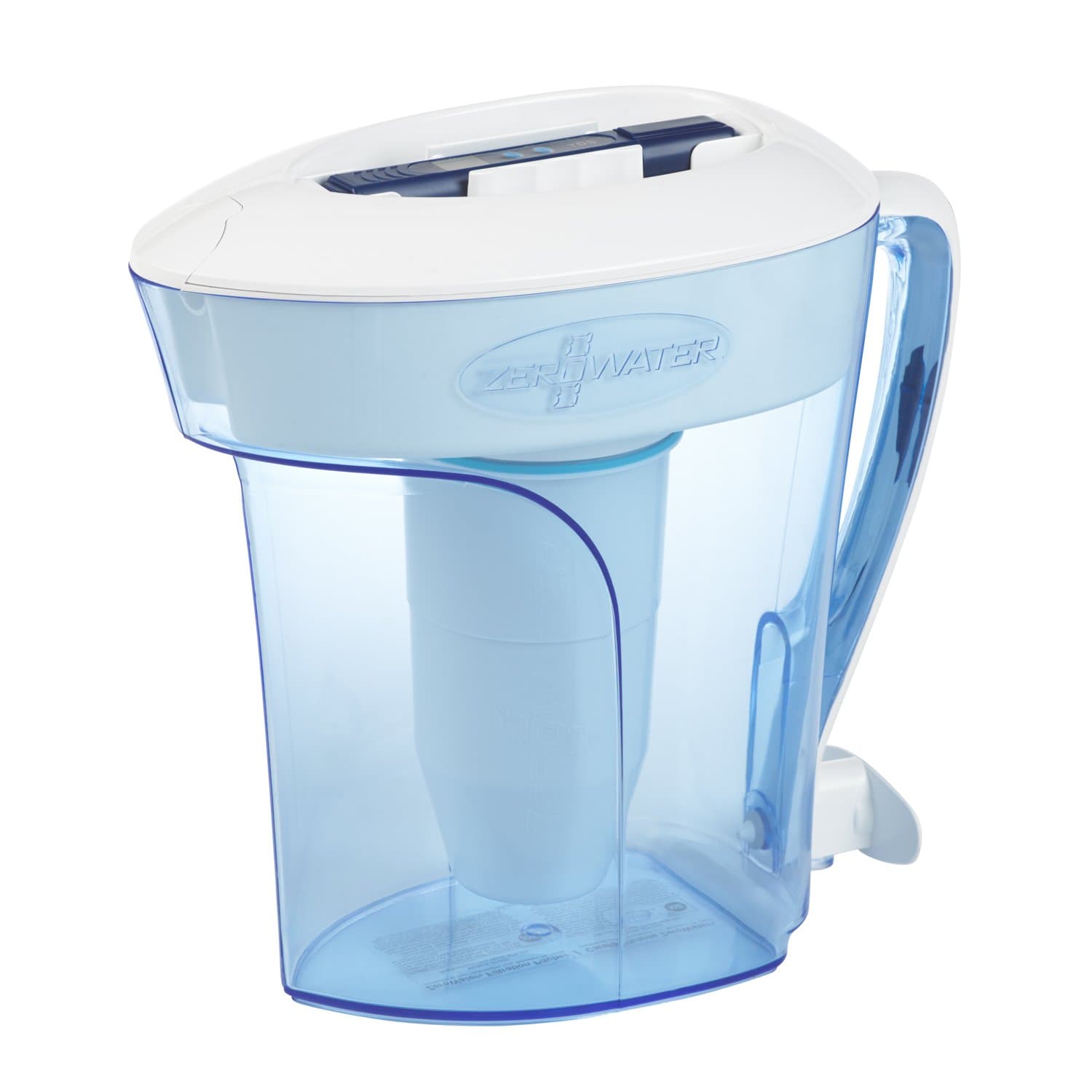ZeroWater 10-Cup Ready-Pour 5-Stage Water Filter Pitcher 0 TDS for Improved Tap Water Taste - IAPMO Certified to Reduce Lead, Chromium, and PFOA/PFOS 10-Cup Pitcher