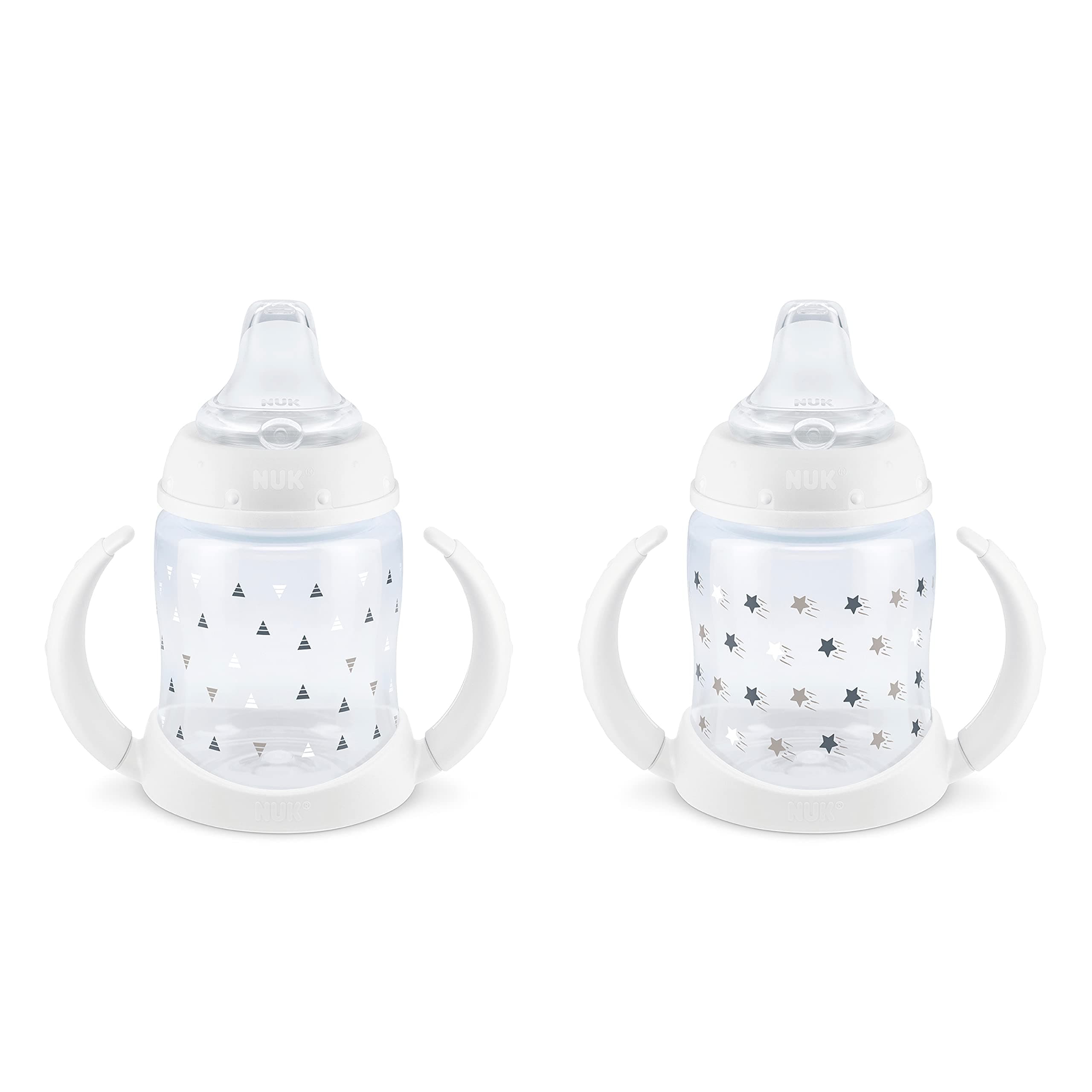 NUK Learner Cup, 6+ Months, Timeless Collection, Amazon Exclusive, 5 Oz, Pack of 2 – BPA Free, Spill Proof Sippy Cup Timeless 5 Ounces