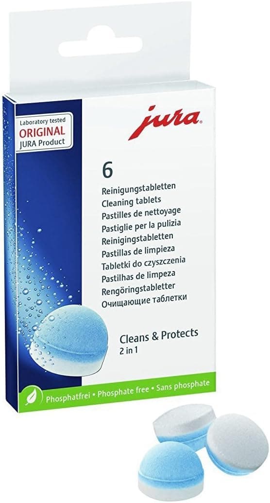 Jura 64308 Cleaning Tablets for all Jura Automatic Coffee Centers, 6-Count
