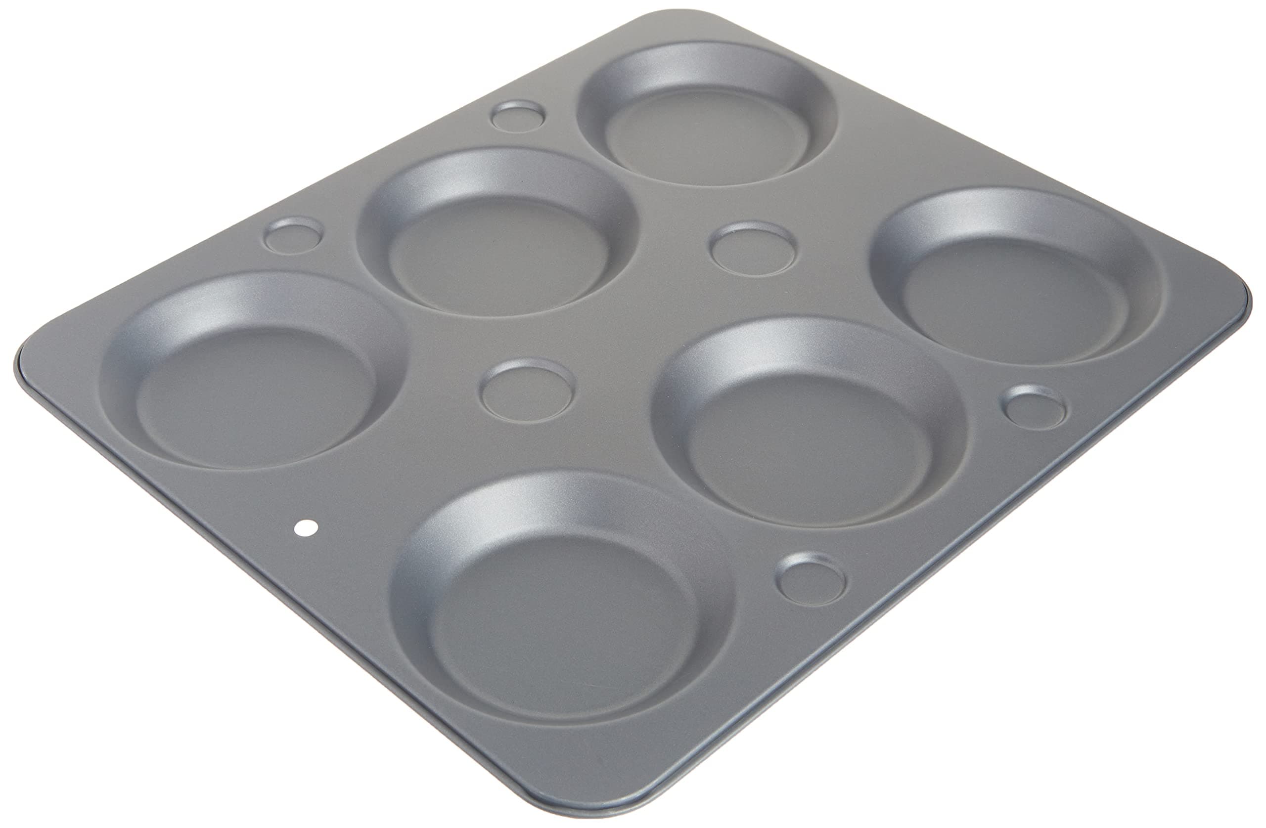 G & S Metal Products Company OvenStuff Nonstick 6-Cup Muffin Caps Baking Pan, 13.5'' x 11.5'', Gray,HG37 6 Cup
