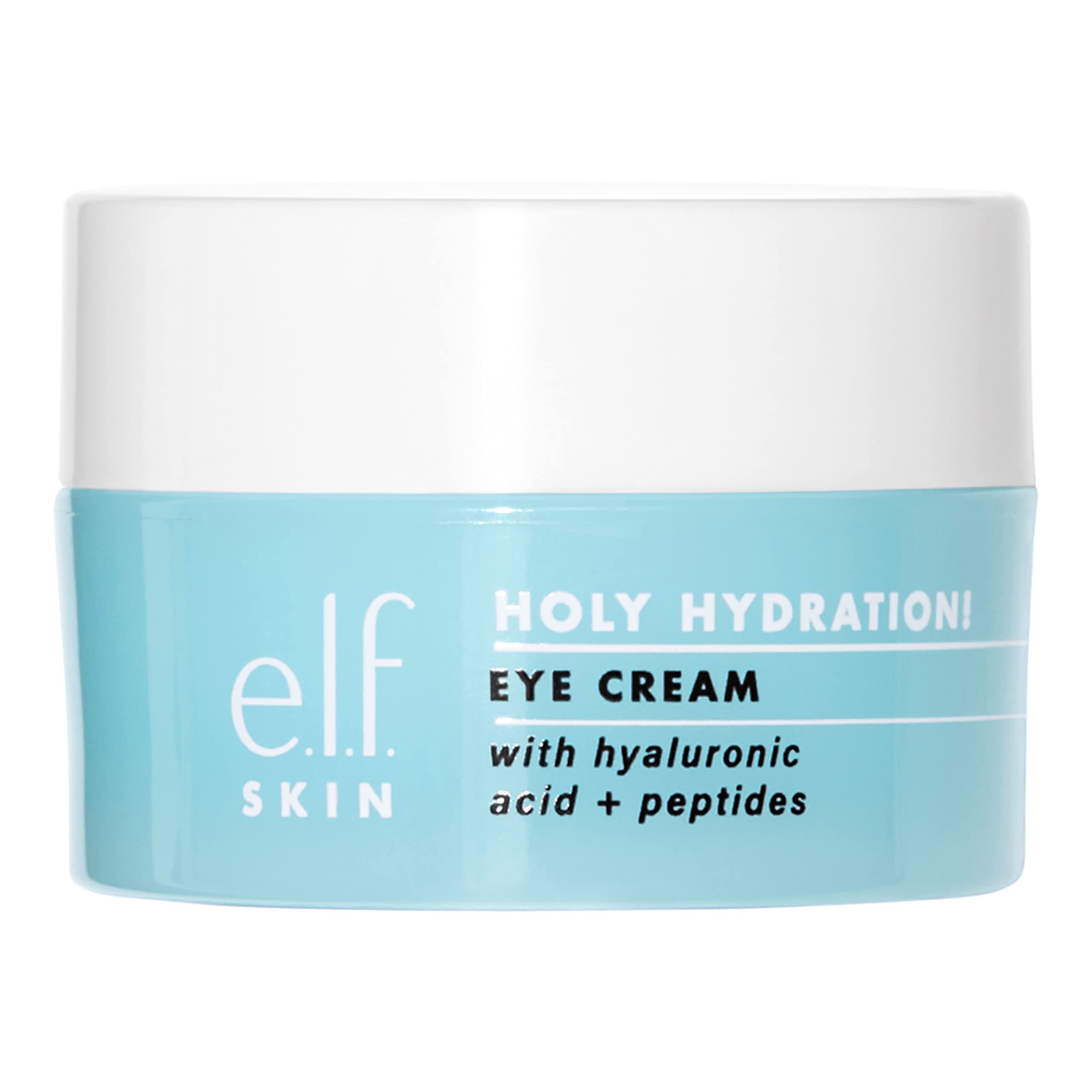 e.l.f. SKIN Holy Hydration! Eye Cream, Rich Hydrating Eye Cream For Minimizing Dark Circles, Infused With Hyaluronic Acid, Vegan & Cruelty-free 0.53 Ounce (Pack of 1)
