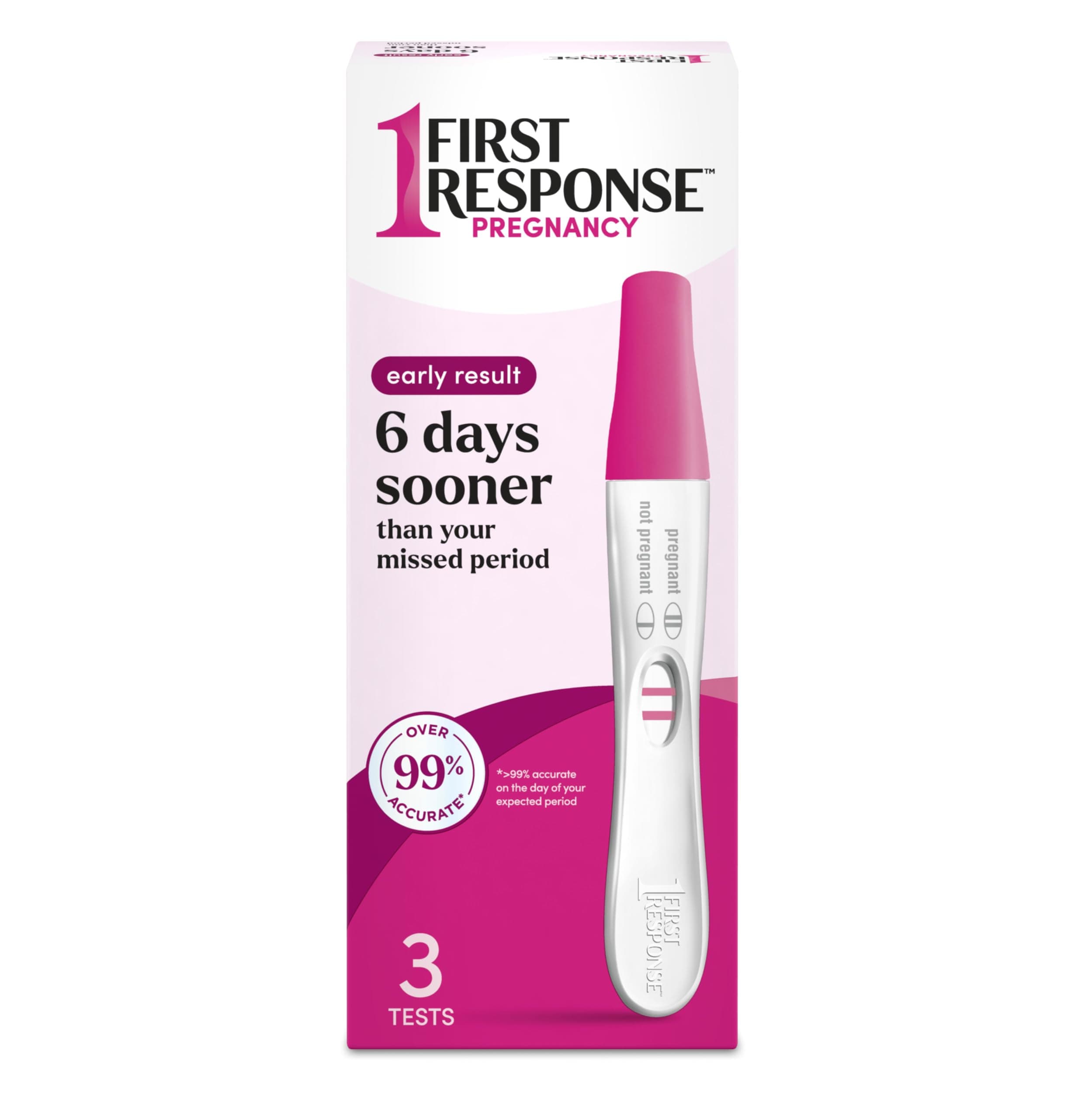 First Response Early Result Pregnancy Test, 3 Count(Pack of 1)(Packaging & Test Design May Vary) 3 Count (Pack of 1)