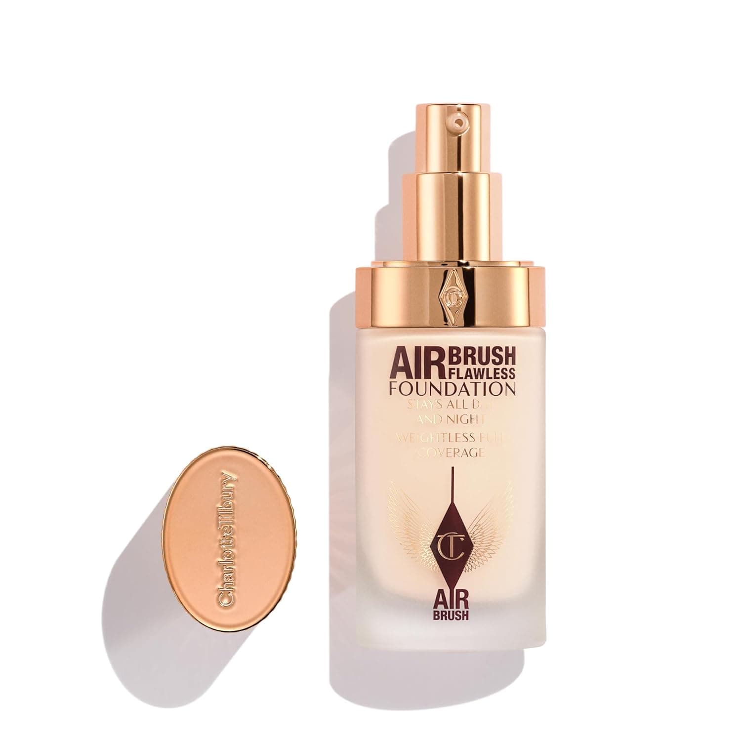 Charlotte Tilbury Airbrush Flawless Matte Foundation - Full Coverage Liquid Makeup with a Natural-Matte Finish - Smoothes & Blurs Pores - Waterproof & Transfer Resistant - 10 Neutral 01 Neutral - Fair with neutral undertones