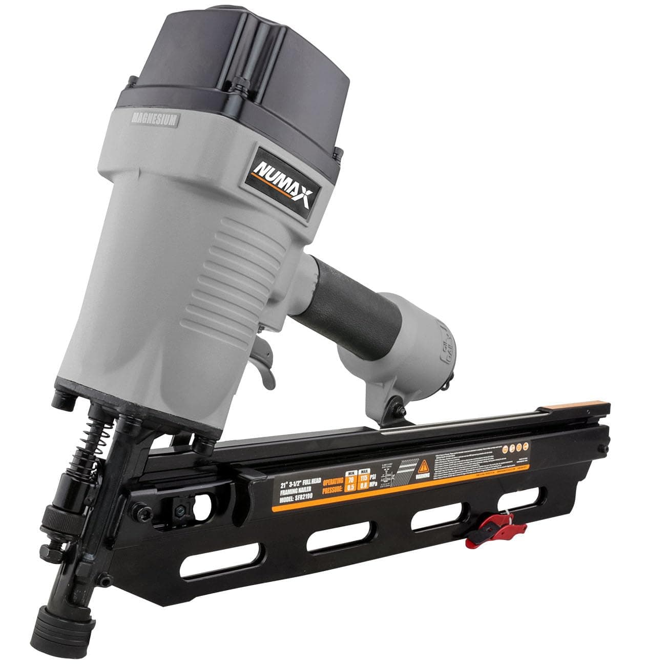 NuMax SFR2190 Pneumatic 21 Degree 3-1/2" Framing Nailer Tool Only