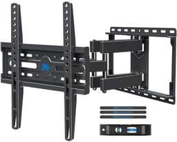 Mounting Dream TV Wall Mount for 32-65 Inch Television,Mount with Swivel and Tilt, Full Motion Bracket with Articulating Dual Arms, Fits 16inch Studs, Max VESA 400X400 mm, 99lbs, MD2380 Black